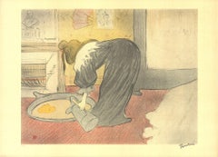 Henri de Toulouse-Lautrec « Femme se baignant » 1973- Lithographie