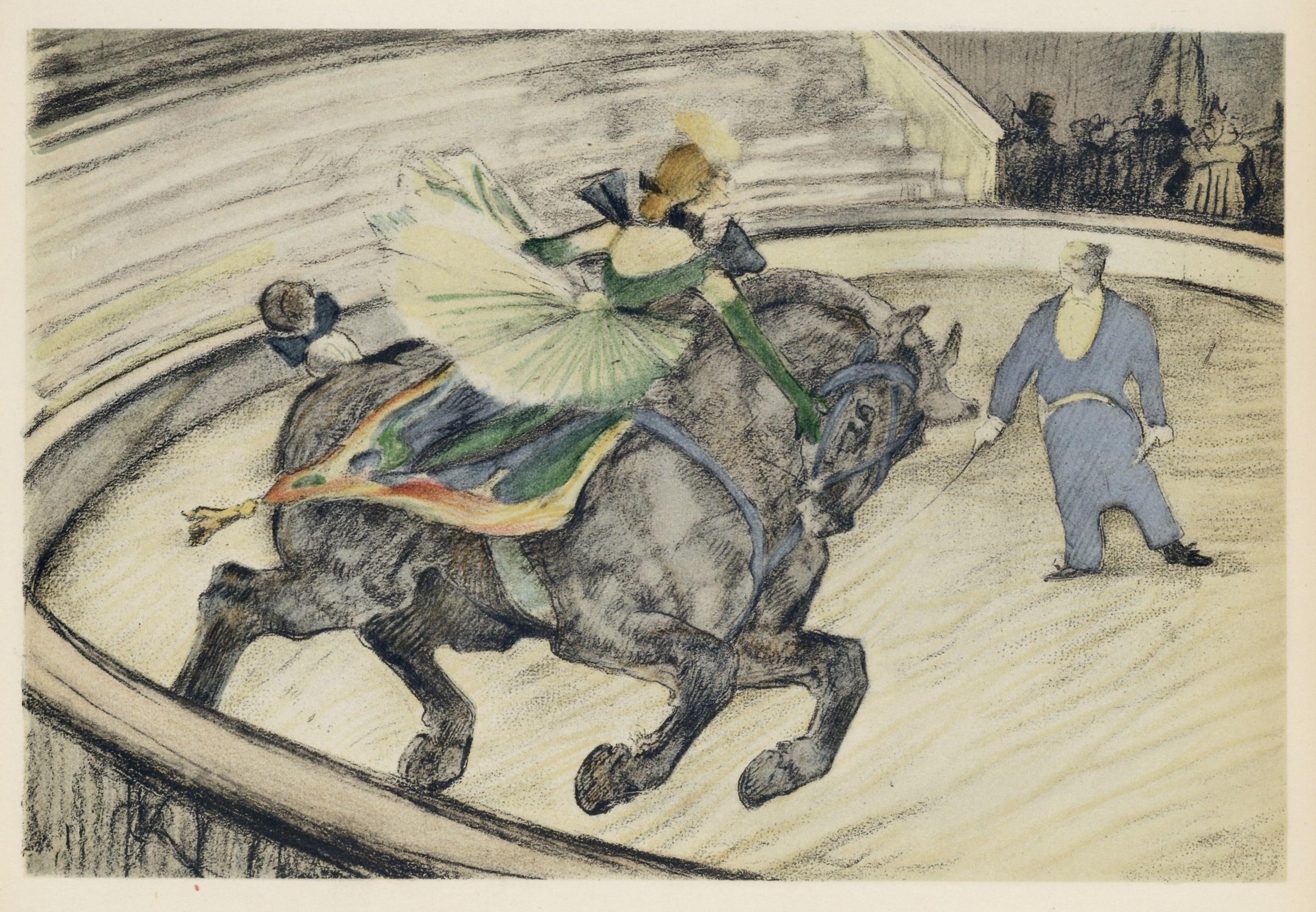 Henri de Toulouse-Lautrec, Work on the Panel, from The Circus, 1952 (after) For Sale 4