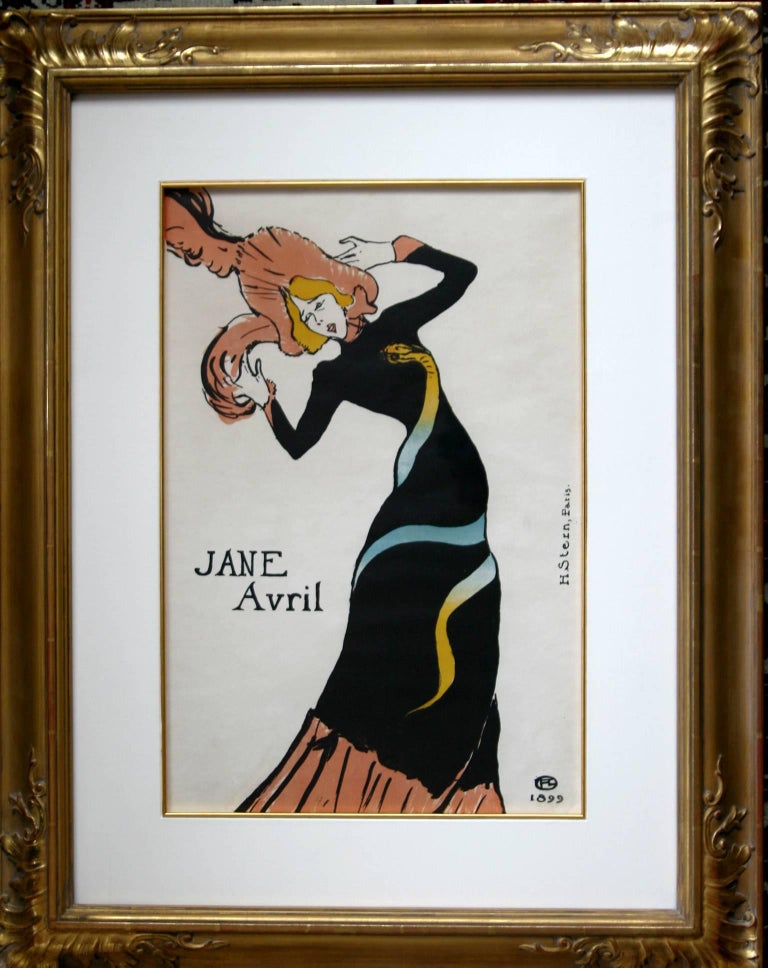 Henri de Toulouse-Lautrec Figurative Print - Jane Avril.