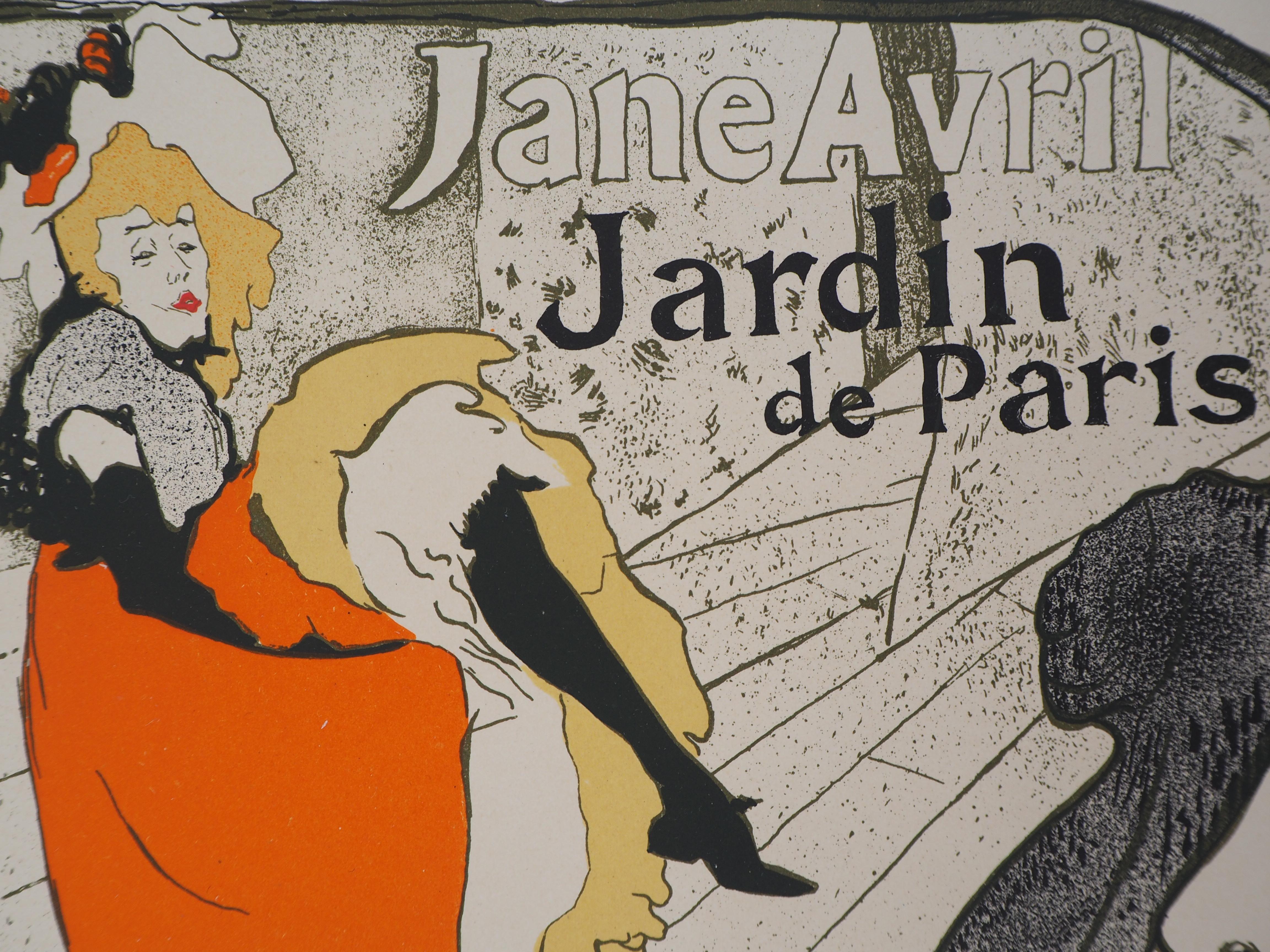 Jane Avril (Jardin de Paris) - Lithograph (Les Maîtres de l'Affiche), 1897 For Sale 3