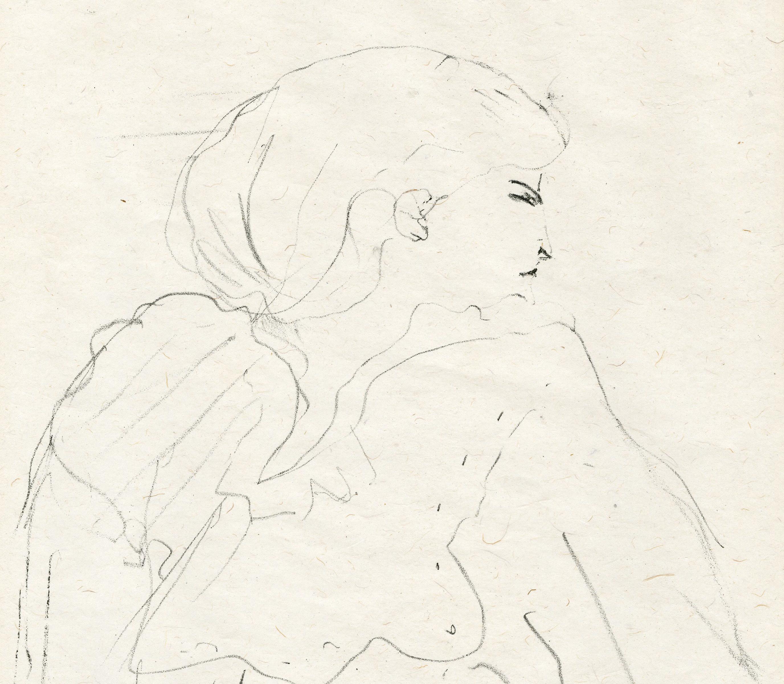 Jane Hading - Print Escuela francesa de Henri de Toulouse-Lautrec