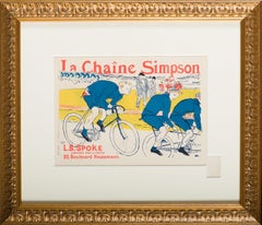 Vintage "LA CHAINE SIMPSON" by Toulouse-Lautrec from Les Maitres de l'Affiche