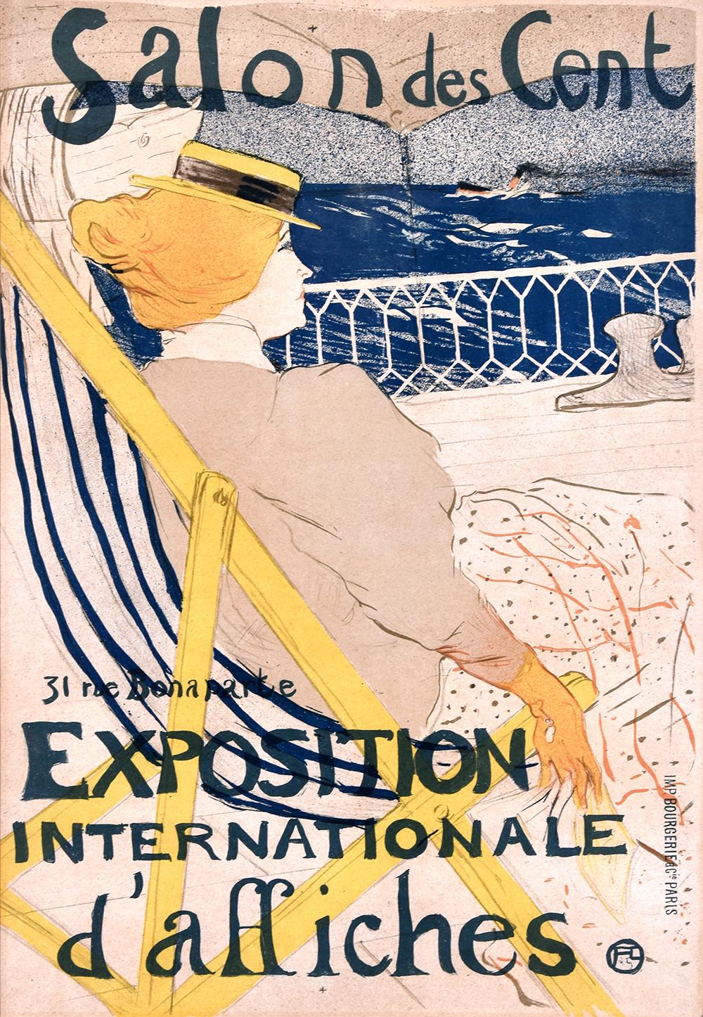 Henri de Toulouse-Lautrec Figurative Print - La Passagère du 54 - Promenade en Yacht (The Passenger of 54 – Yacht Ride)