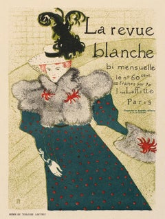 La revue blanche by Henri de Toulouse-Lautrec, stone lithograph on Japon, 1896