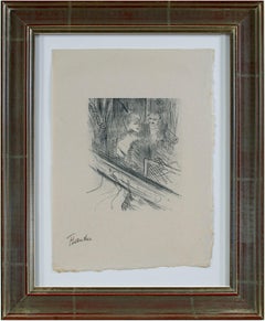 Toulouse Lautrec - Lithographie originale célèbre collection politique des années 1800 signée