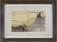 Toulouse Lautrec - Lithographie originale célèbre collection politique des années 1800 signée 