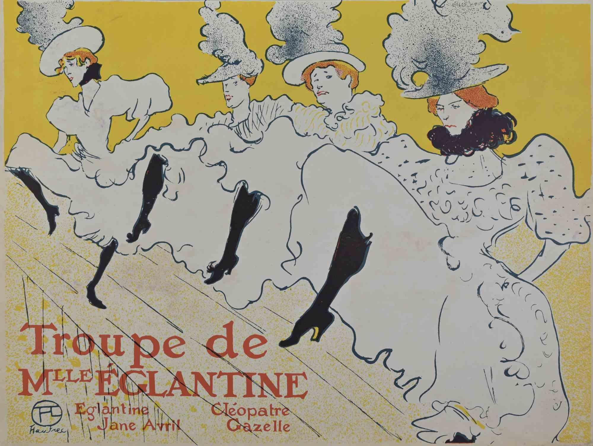 Troupe de Mademoiselle Eglantine por H. de Toulouse-Lautrec - Mediados del siglo XX