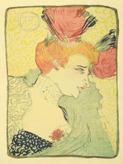 Retro Marcelle Lender en Buste - Lithograph after H. de Toulouse-Lautrec - 1970s