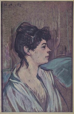 Marcelle - Lithograph after H. de Toulouse-Lautrec - Mid 20th Century