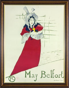 "May Belfort" 1974 Albi Museum-authorized limited edition poster  