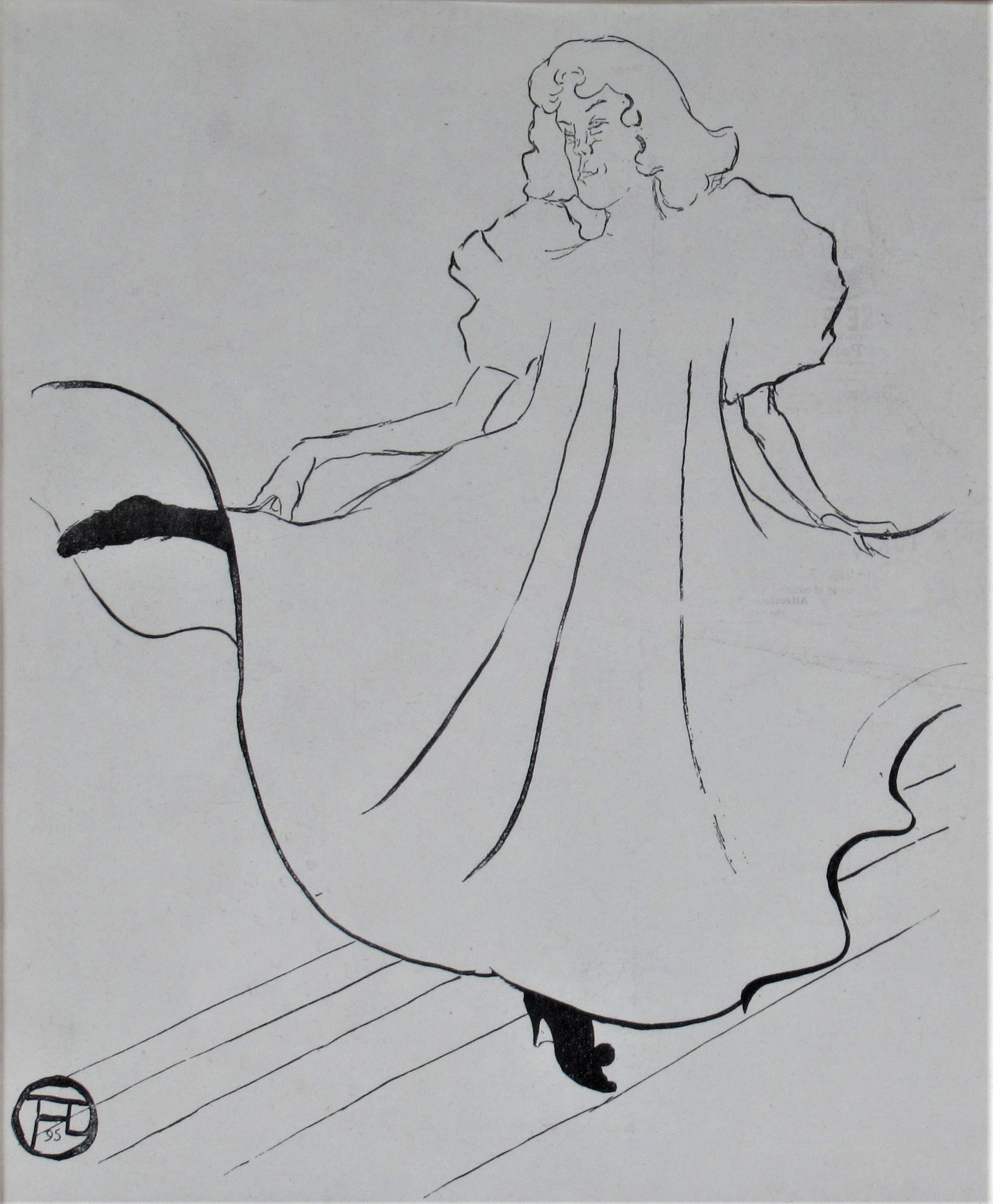 May Milton - Print by Henri de Toulouse-Lautrec