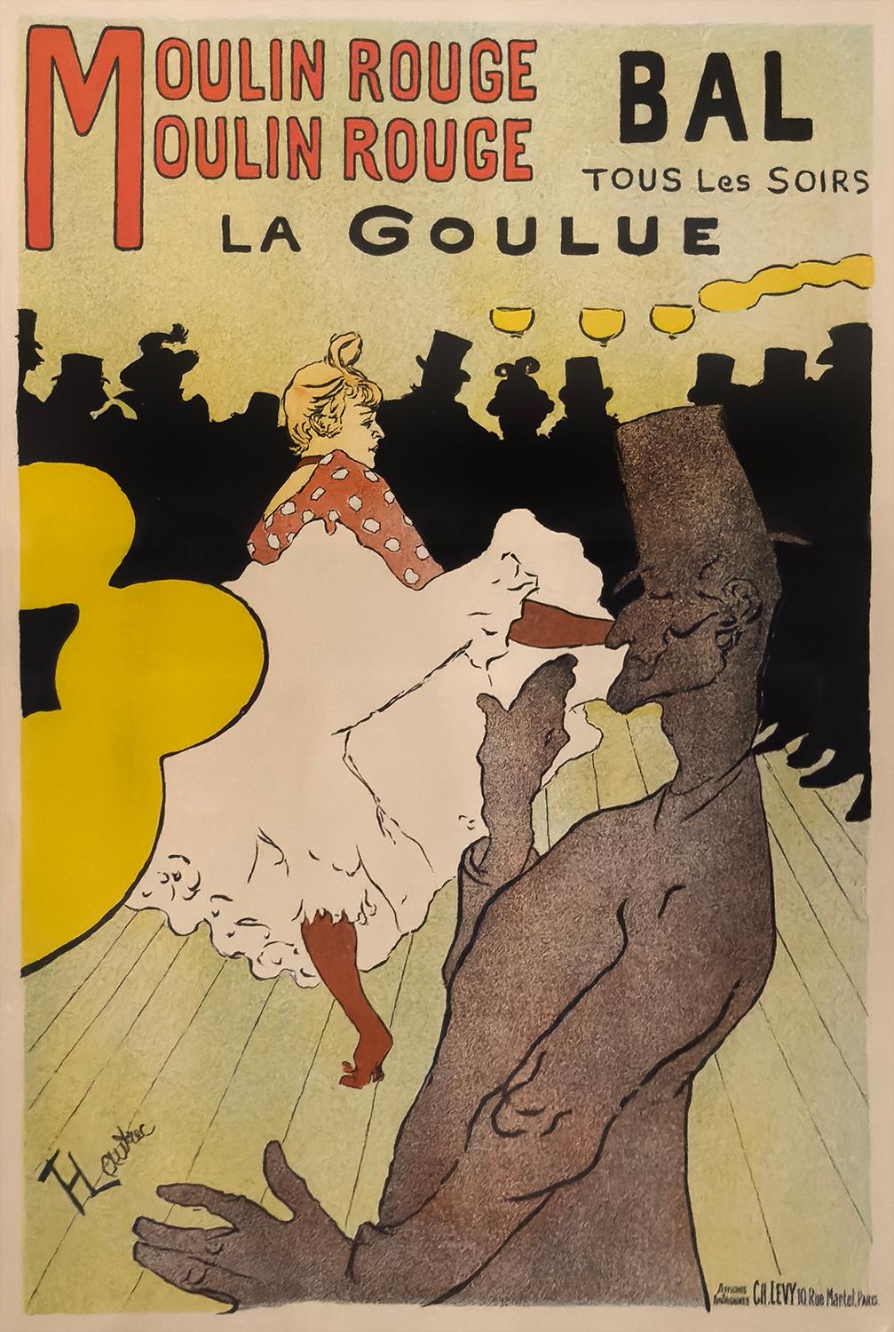 Moulin Rouge: La Goulue by Henri de Toulouse-Lautrec, Maîtres de l'Affiche, 1898 For Sale 1