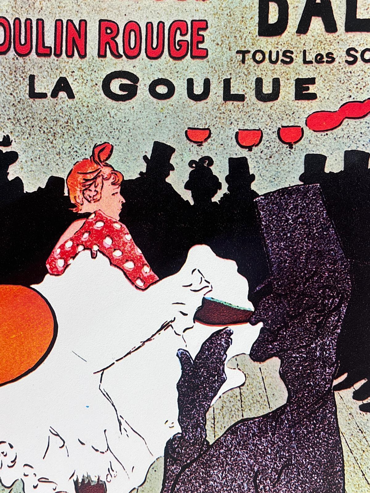 Moulin Rouge Paris Vintage French Color Poster after Henri Toulouse-Lautrec - Print by Henri de Toulouse-Lautrec