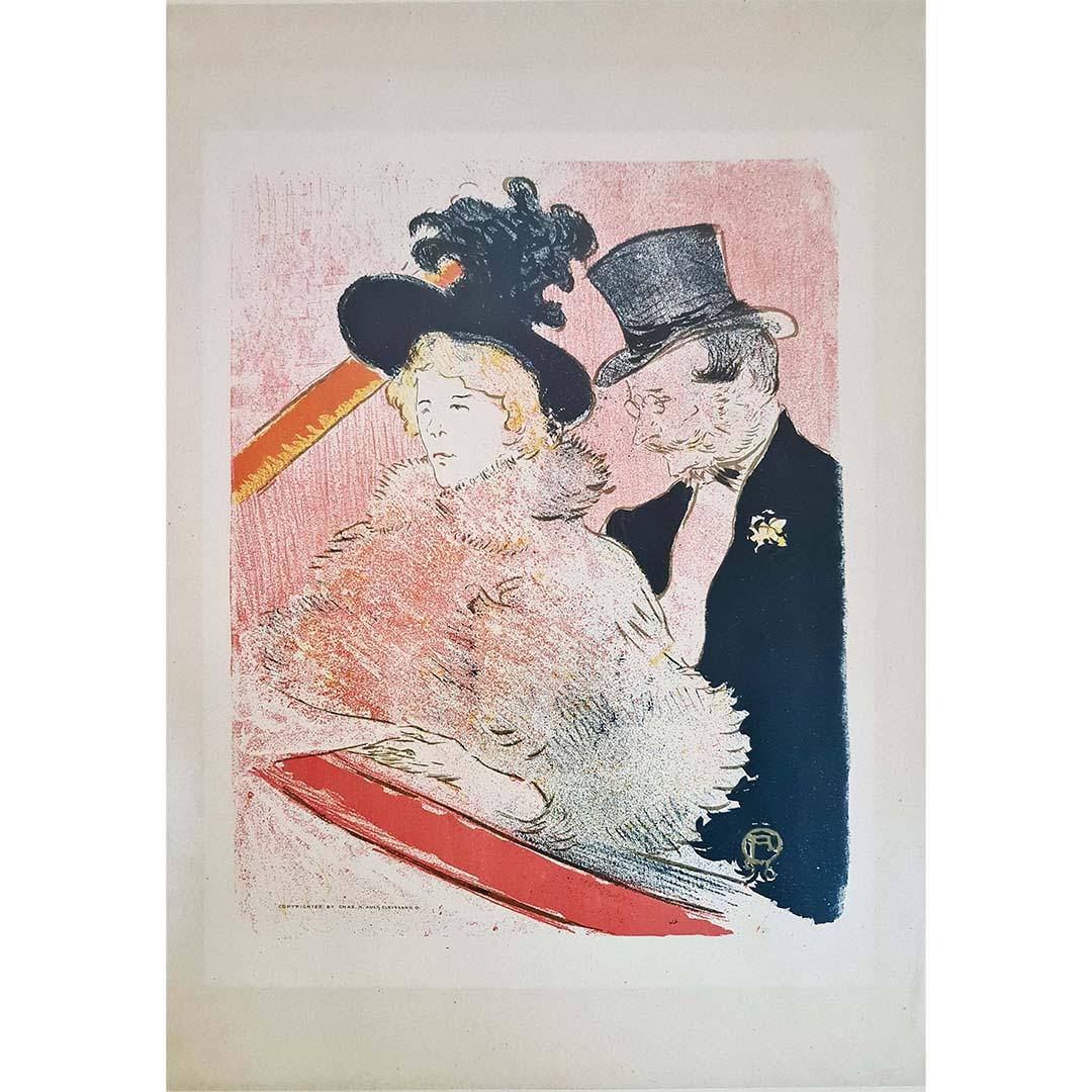 The original 1898 lithography entitled "Le Concert" by Henri de Toulouse-Lautrec is a work of great artistic finesse, capturing both the artist's distinctive style and the elegant scene of society at the time.

This lithograph features a