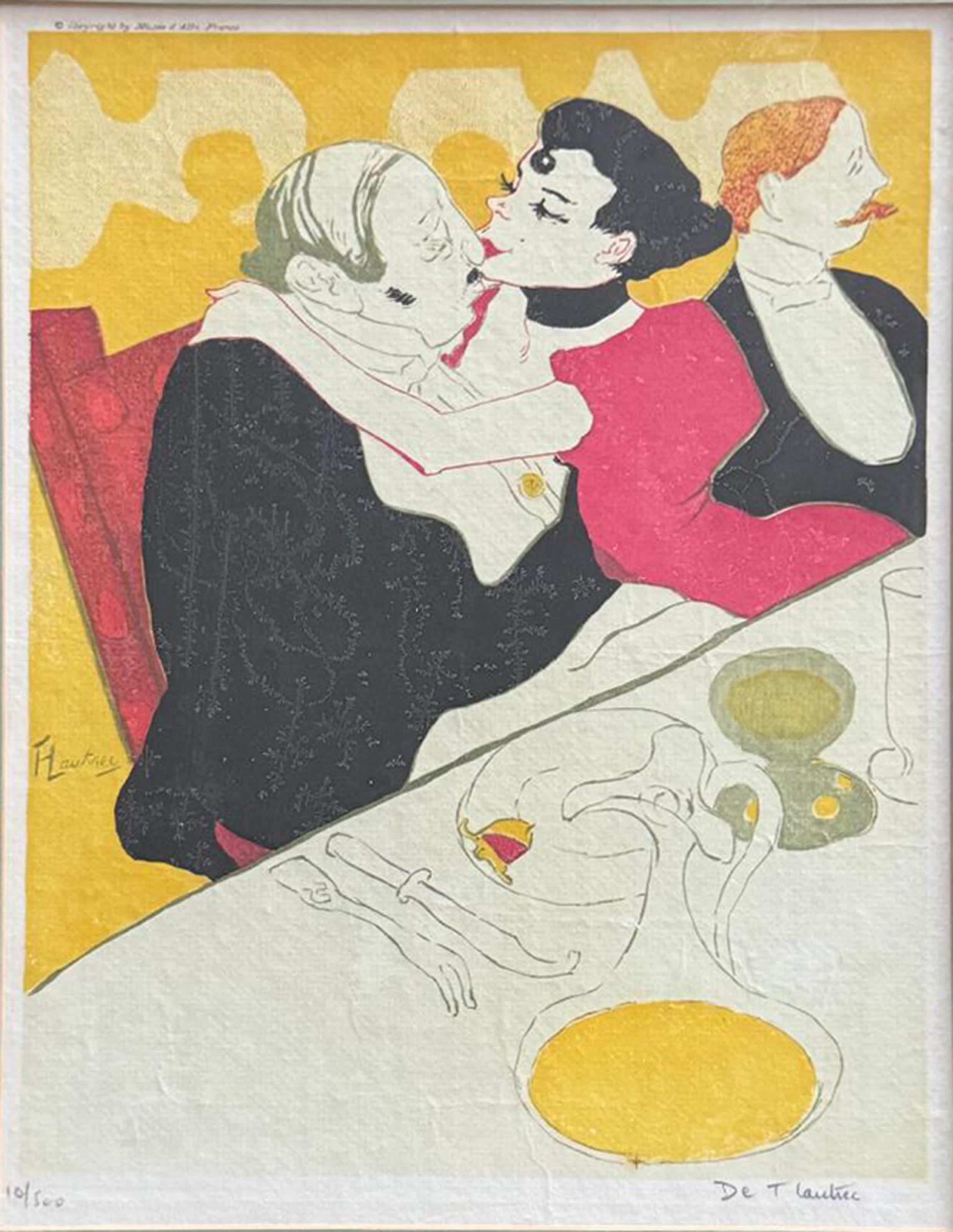 Reine de Joie, Art Nouveau Lithograph after Henri de Toulouse-Lautrec For Sale 2