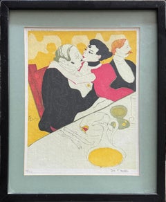 Reine de Joie, Litografía Art Nouveau según Henri de Toulouse-Lautrec