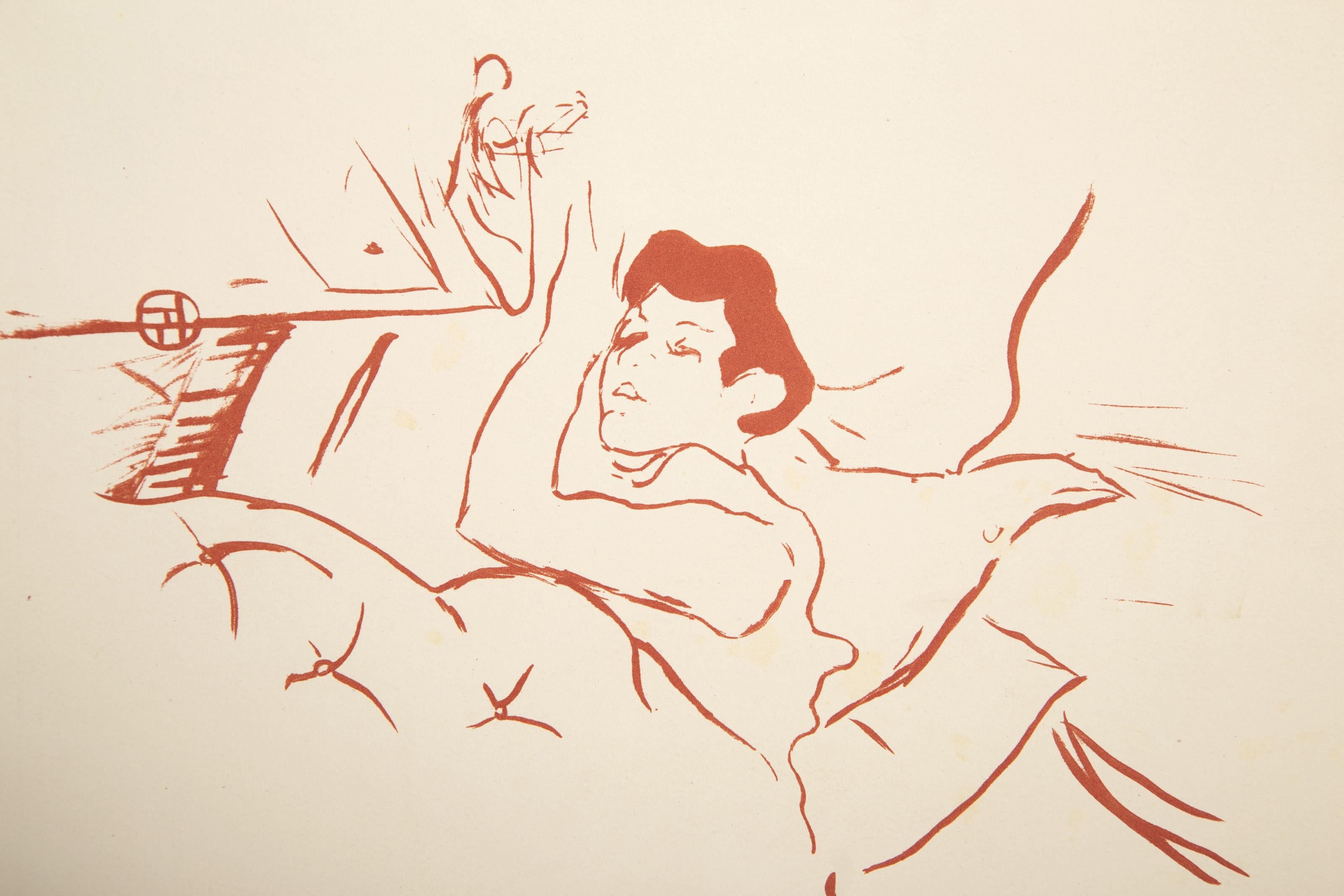 Ta Bouche, litografia Art Nouveau di Henri de Toulouse-Lautrec in vendita 1