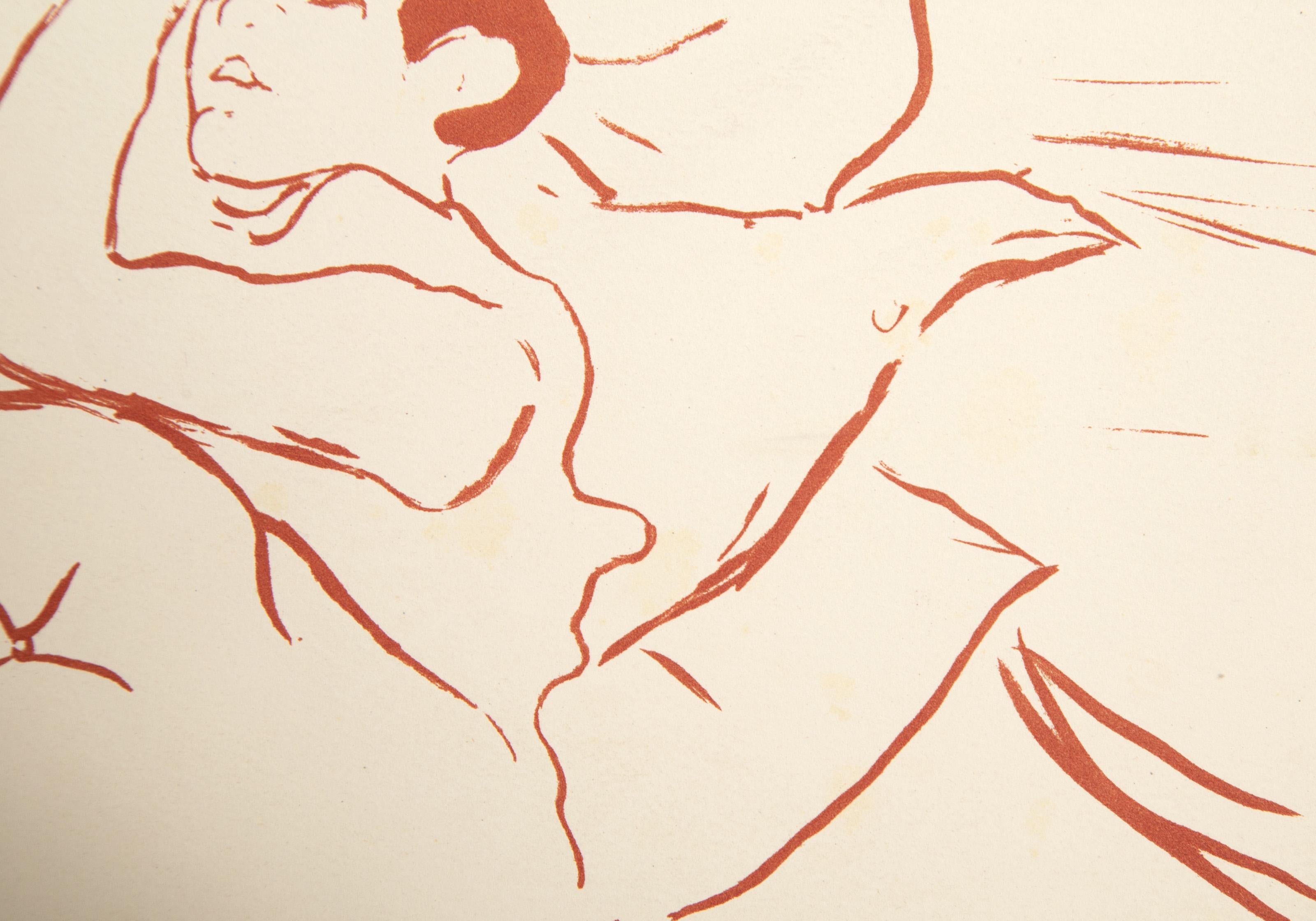 Ta Bouche, litografia Art Nouveau di Henri de Toulouse-Lautrec in vendita 3