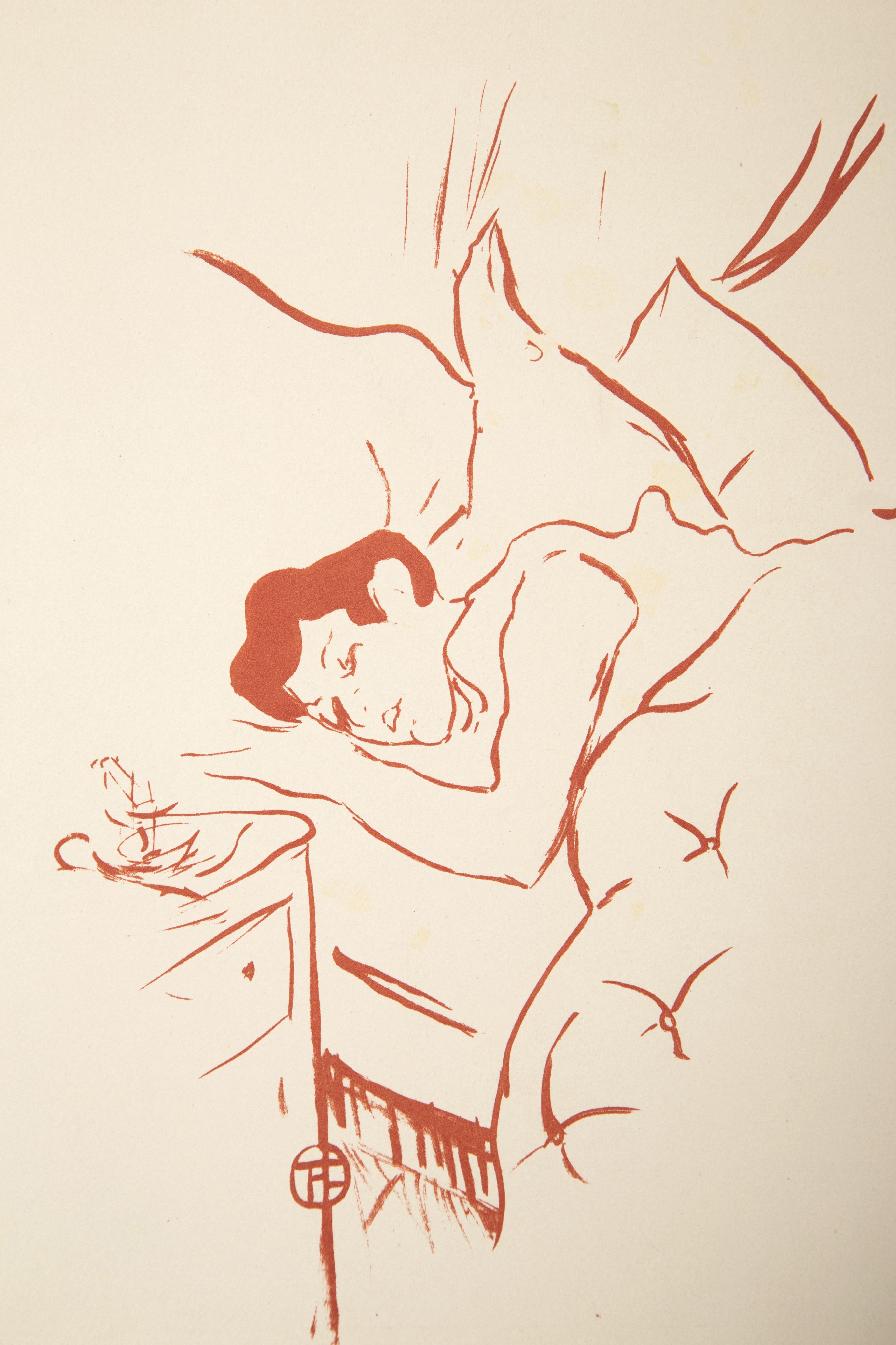 Ta Bouche, lithographie Art nouveau d'Henri de Toulouse-Lautrec en vente 3