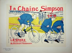 The bicycle race - Original Lithograph (Les Maîtres de l'Affiche), 1900