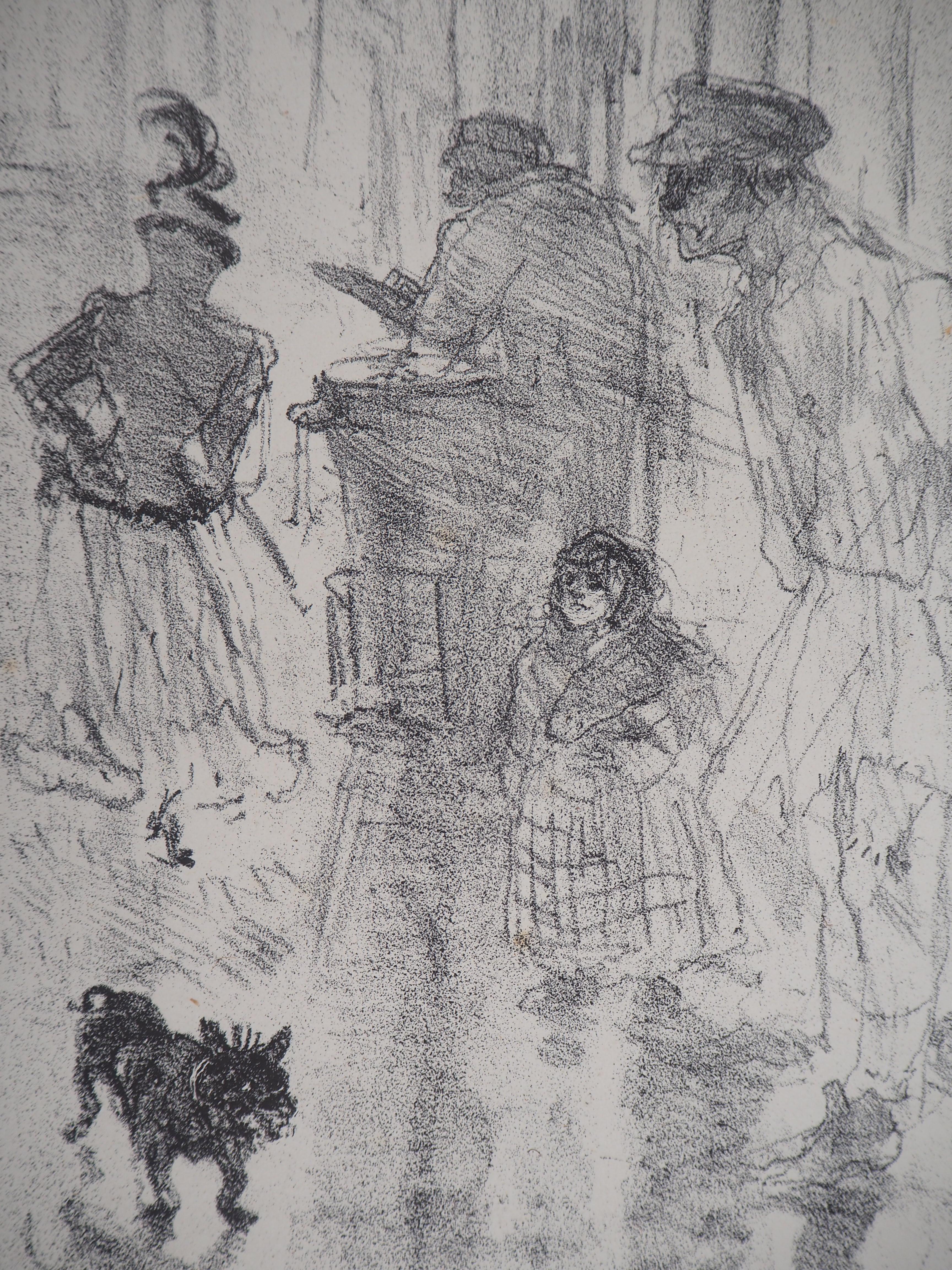 The Chestnut Vendor - Original lithograph (Witrock #232) - Modern Print by Henri de Toulouse-Lautrec
