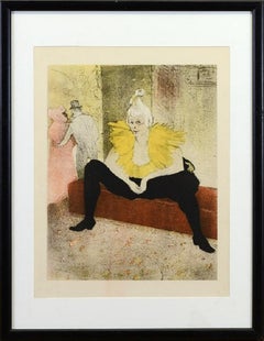 The Clowness - Original Lithograph after Henri de Toulouse-Lautrec - 1947