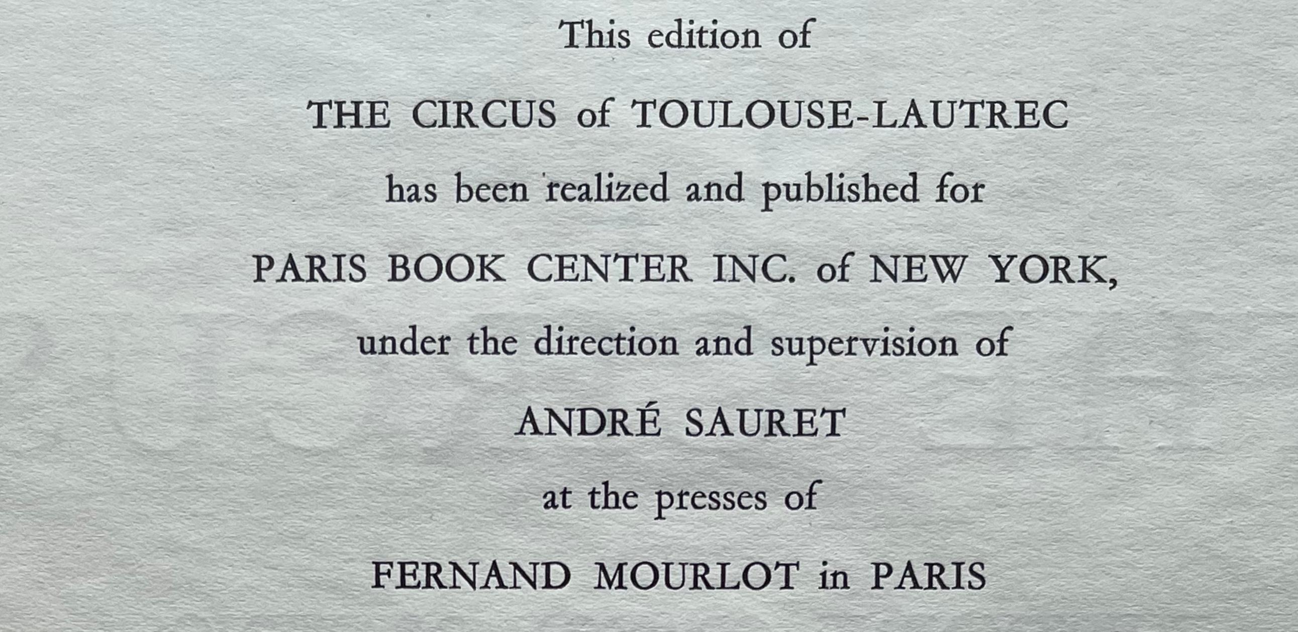 Toulouse-Lautrec, Ballets, fantaisie, Le cirque de Toulouse-Lautrec (après) en vente 1