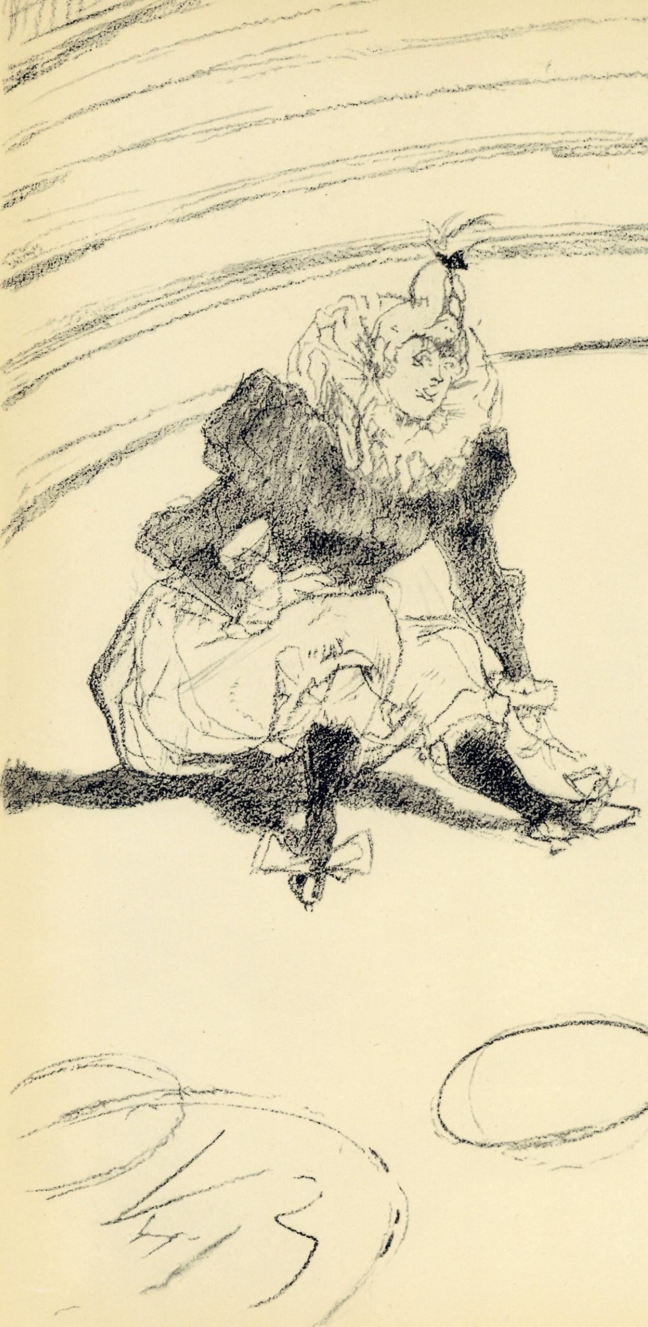 Toulouse-Lautrec, Clownesse et cochon, The Circus by Toulouse-Lautrec (after) - Print by Henri de Toulouse-Lautrec