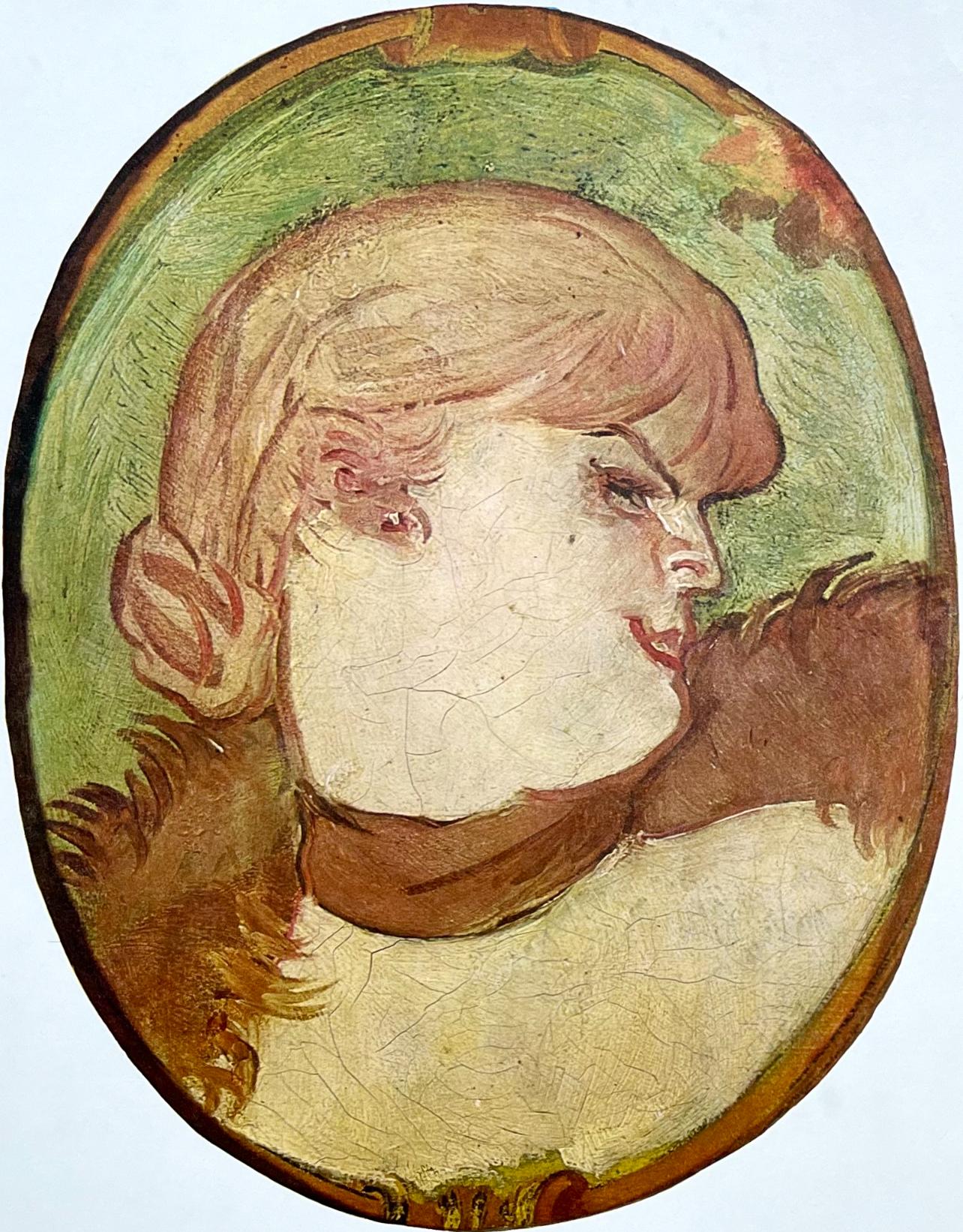 Toulouse-Lautrec, Composition, Derrière le miroir (d'après) - Print de Henri de Toulouse-Lautrec