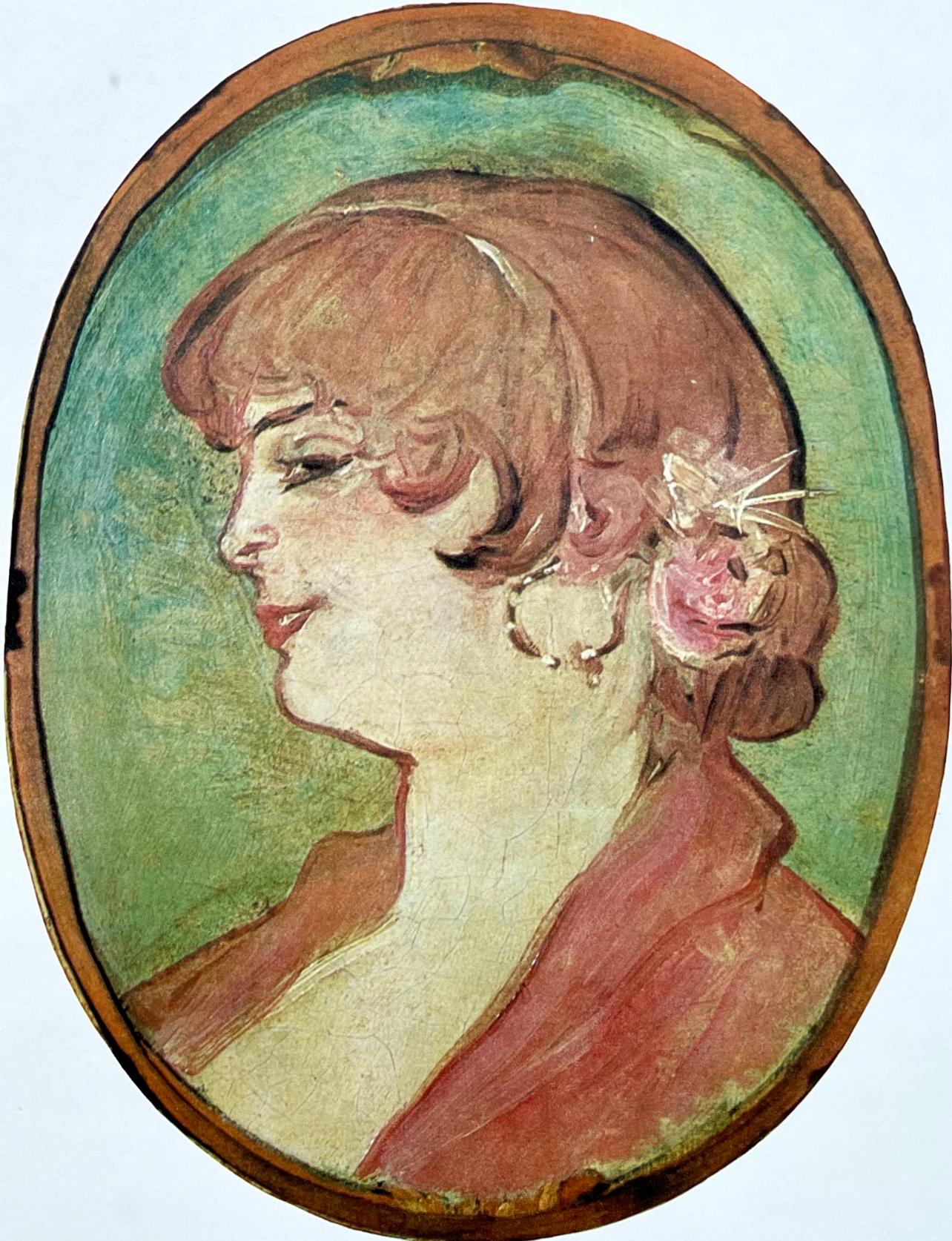 Toulouse-Lautrec, Composition, Derrière le miroir (d'après) - Post-impressionnisme Print par Henri de Toulouse-Lautrec