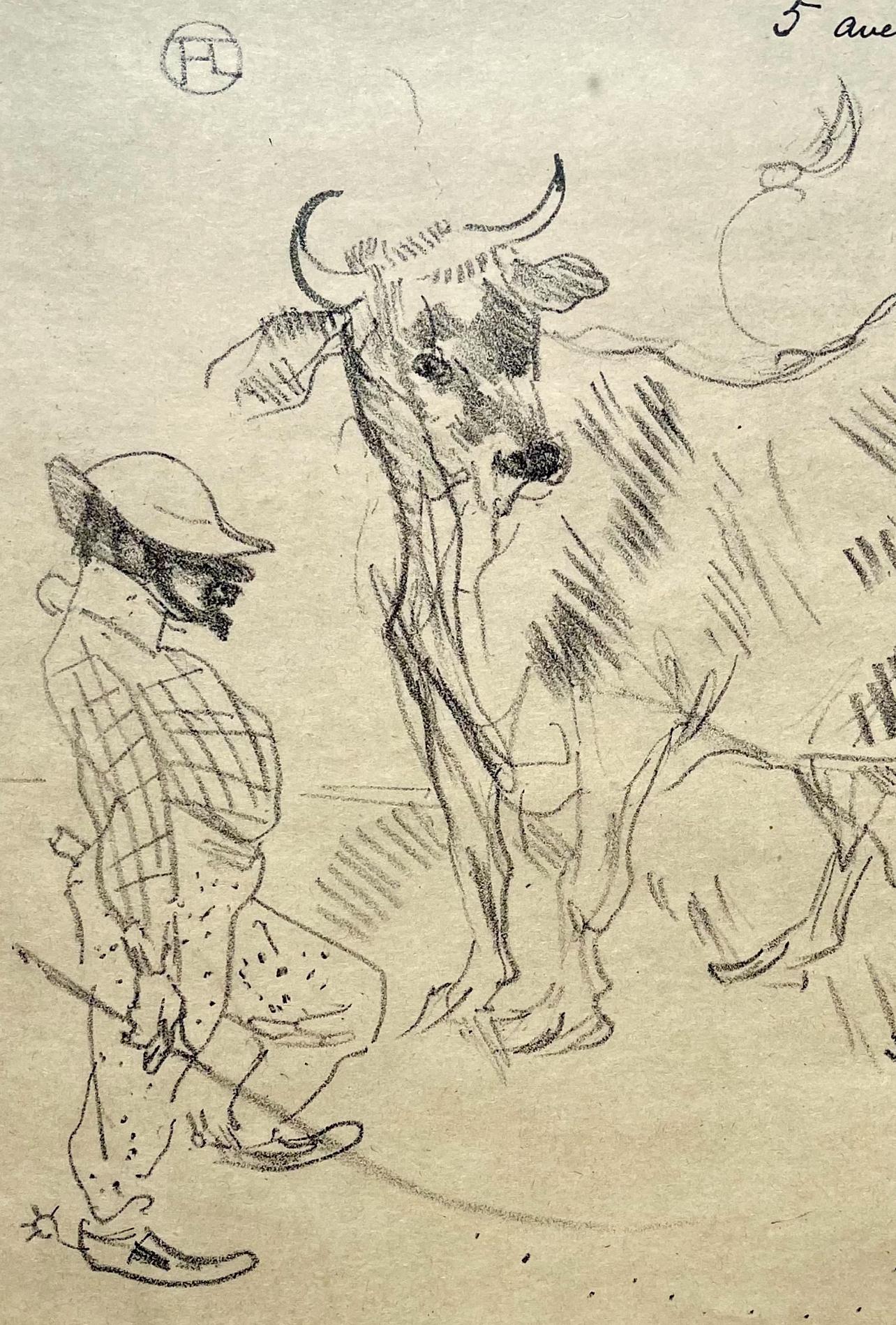 Toulouse-Lautrec, Composition, Derrière le miroir (d'après) - Post-impressionnisme Print par Henri de Toulouse-Lautrec