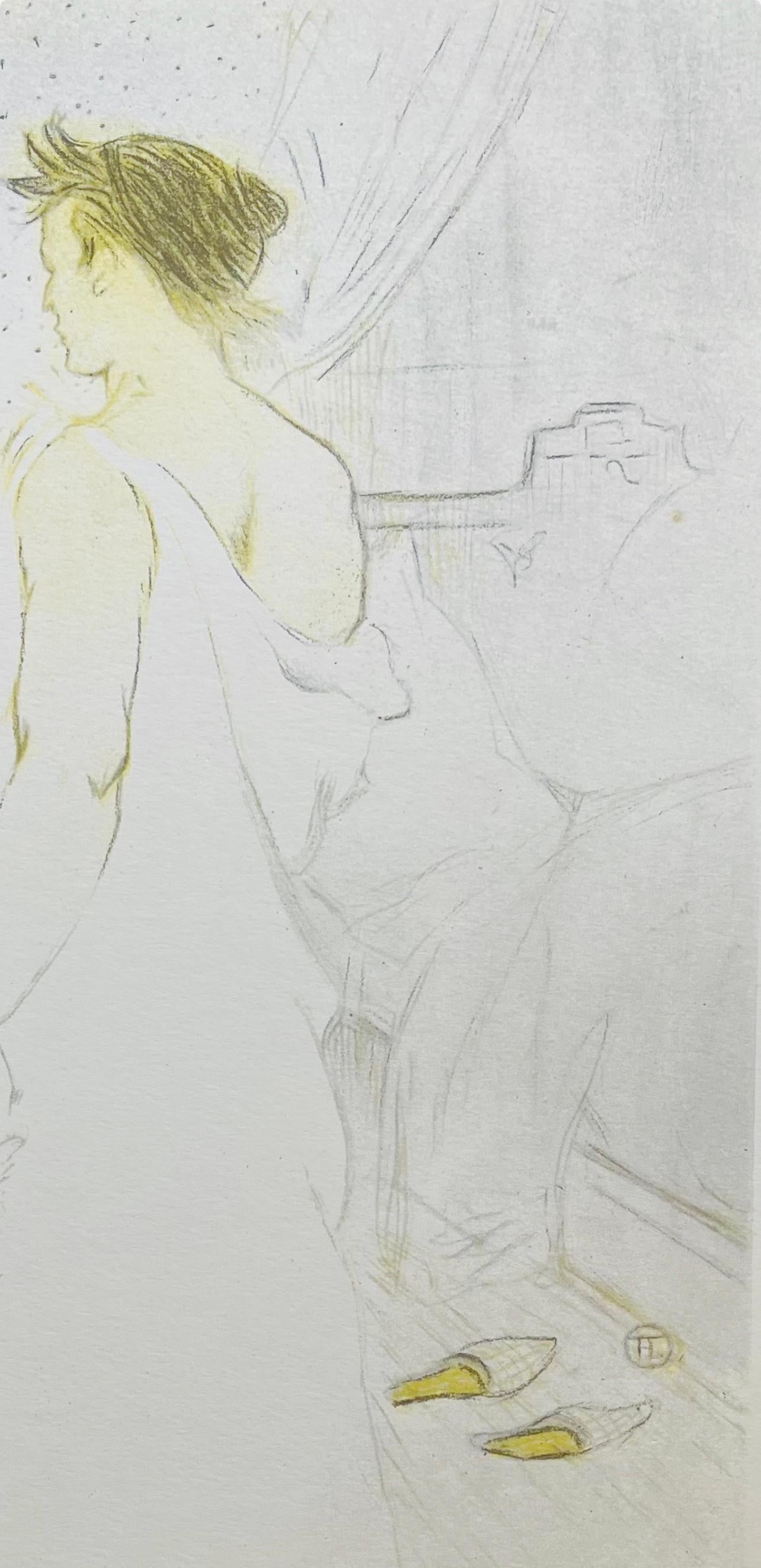 Toulouse-Lautrec, Composition, Femmes De Lautrec (après) - Gris Landscape Print par Henri de Toulouse-Lautrec