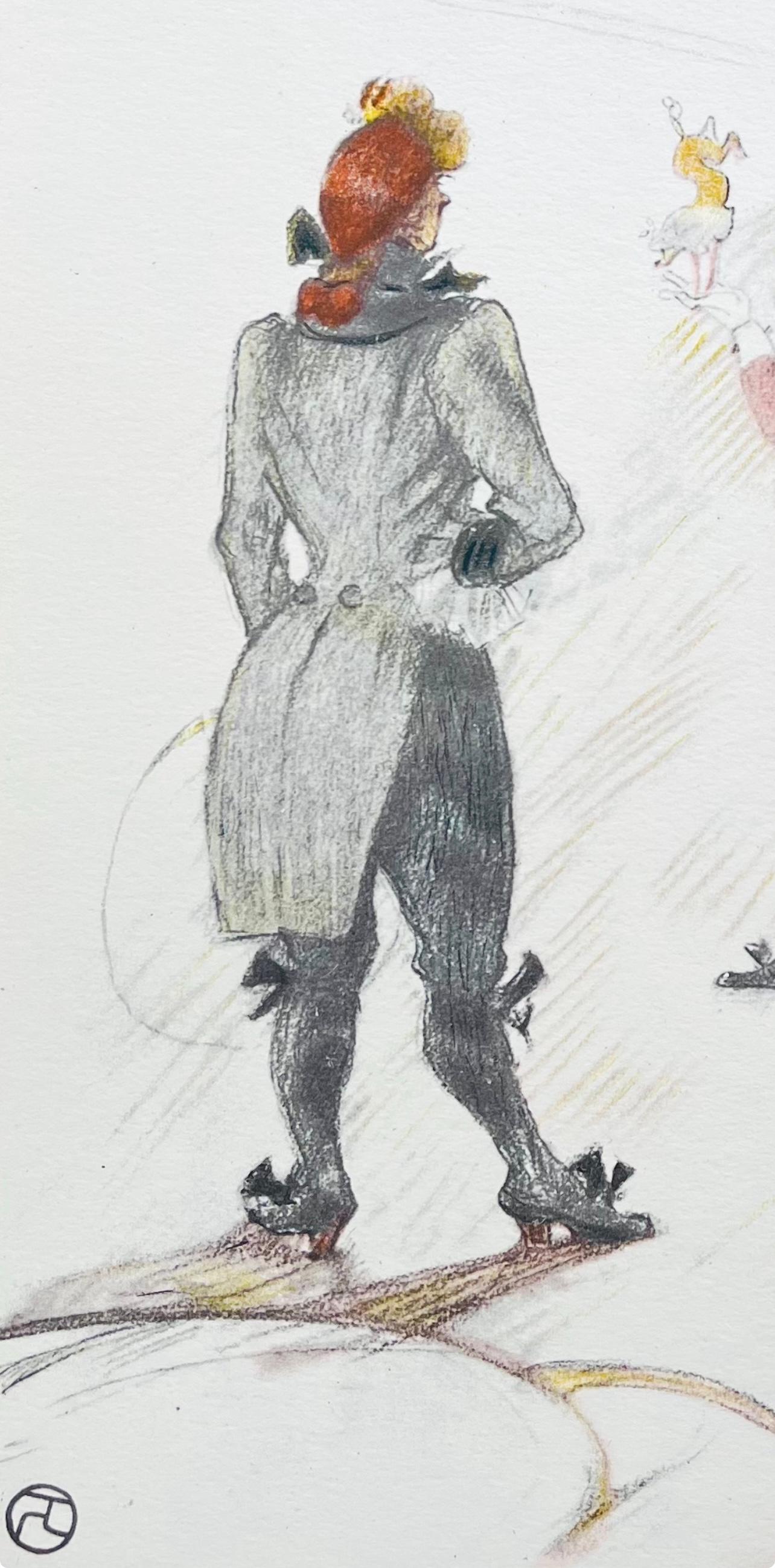 Medium: Lithographie und Schablone auf Velinpapier
Jahr: 1954
Papierformat: 13,5 x 9,5 Zoll
Beschriftung: In der Platte signiert und nicht nummeriert, wie ausgegeben
Anmerkungen: Aus dem Folio, Femmes de Lautrec, 21 Planches en Couleurs, Collezione