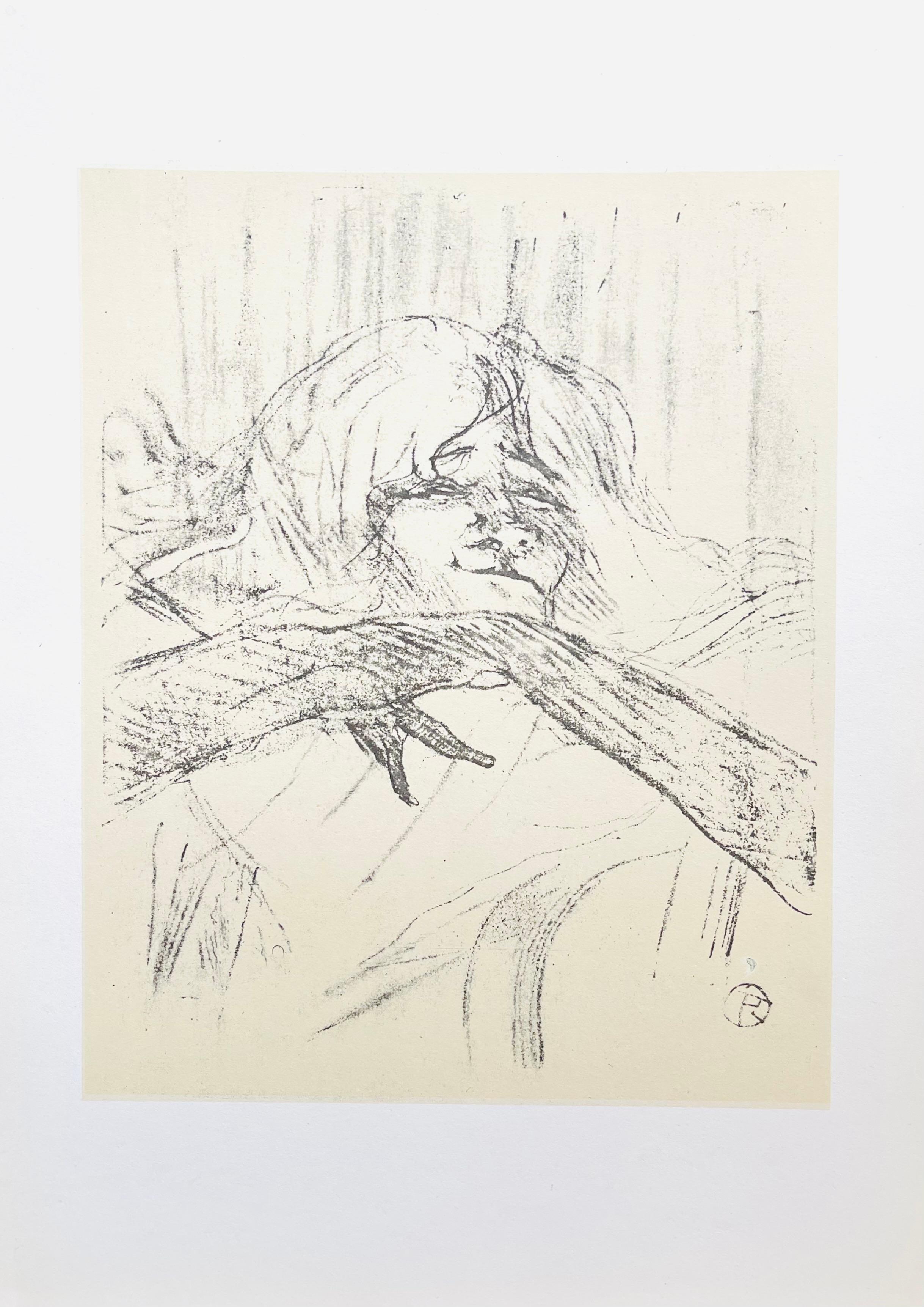 Support : Lithographie et pochoir sur papier vélin
Année : 1954
Taille du papier : 13,5 x 9,5 pouces
Inscription : Signée dans la plaque et non numérotée, telle qu'émise.
Notes : Extrait de l'in-folio Femmes de Lautrec, 21 Planches en Couleurs,