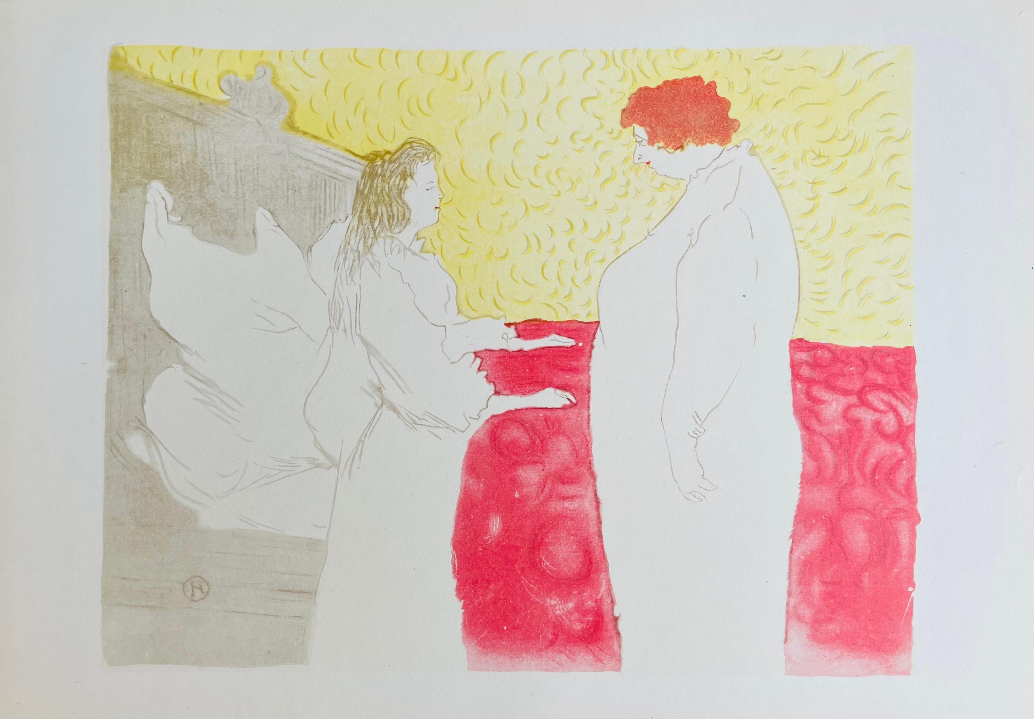 Medium: Lithograph and stencil on vélin paper
Year: 1954
Paper Size: 9.5 x 13.5 inches
Inscription: Signed in the plate and unnumbered, as issued
Notes: From the folio, Femmes de Lautrec, 21 Planches en Couleurs, Collezione dell'Obelisco, 1947.
