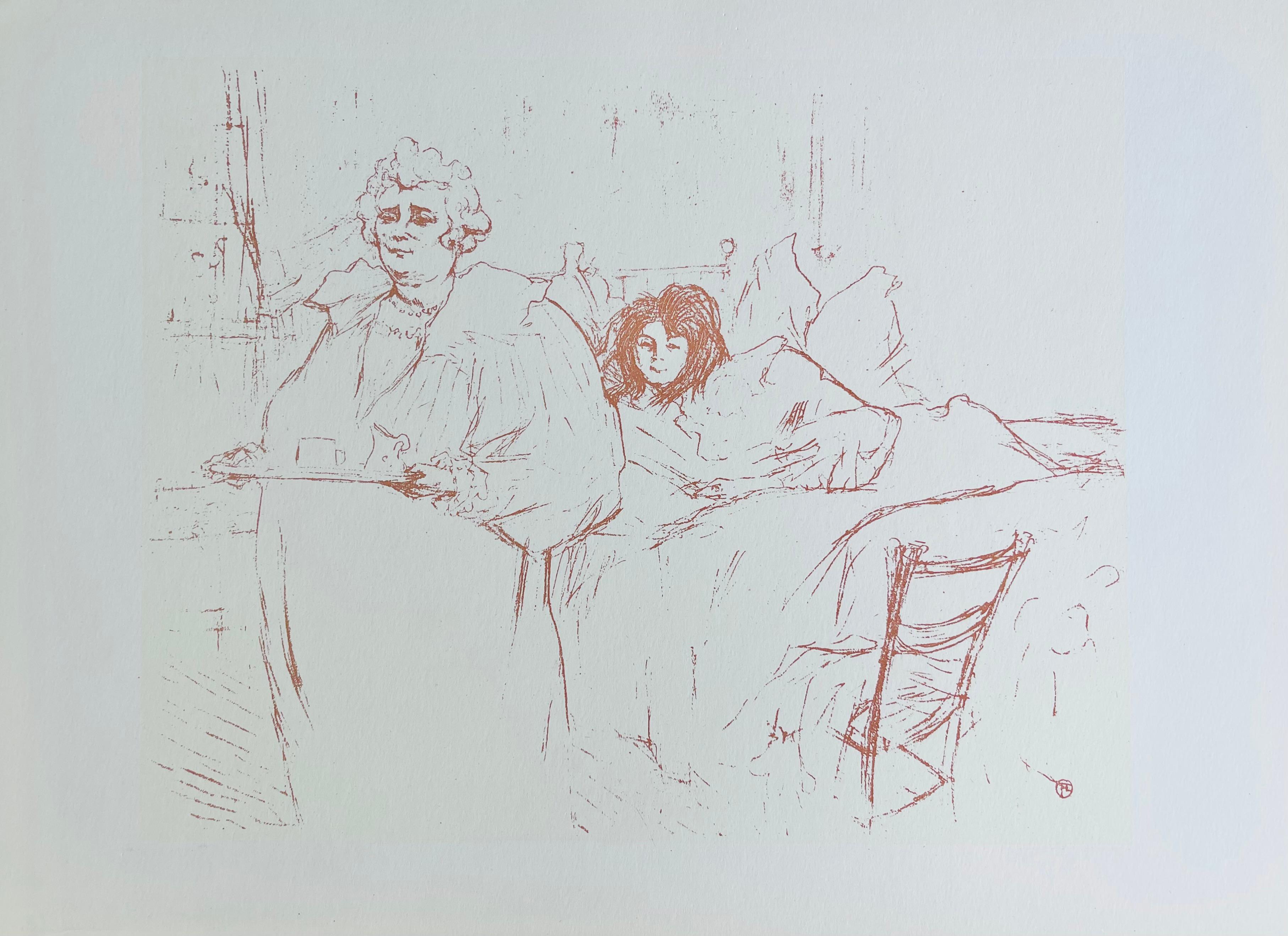 Medium: Lithograph and stencil on vélin paper
Year: 1954
Paper Size: 9.5 x 13.5 inches
Inscription: Signed in the plate and unnumbered, as issued
Notes: From the folio, Femmes de Lautrec, 21 Planches en Couleurs, Collezione dell'Obelisco, 1947.