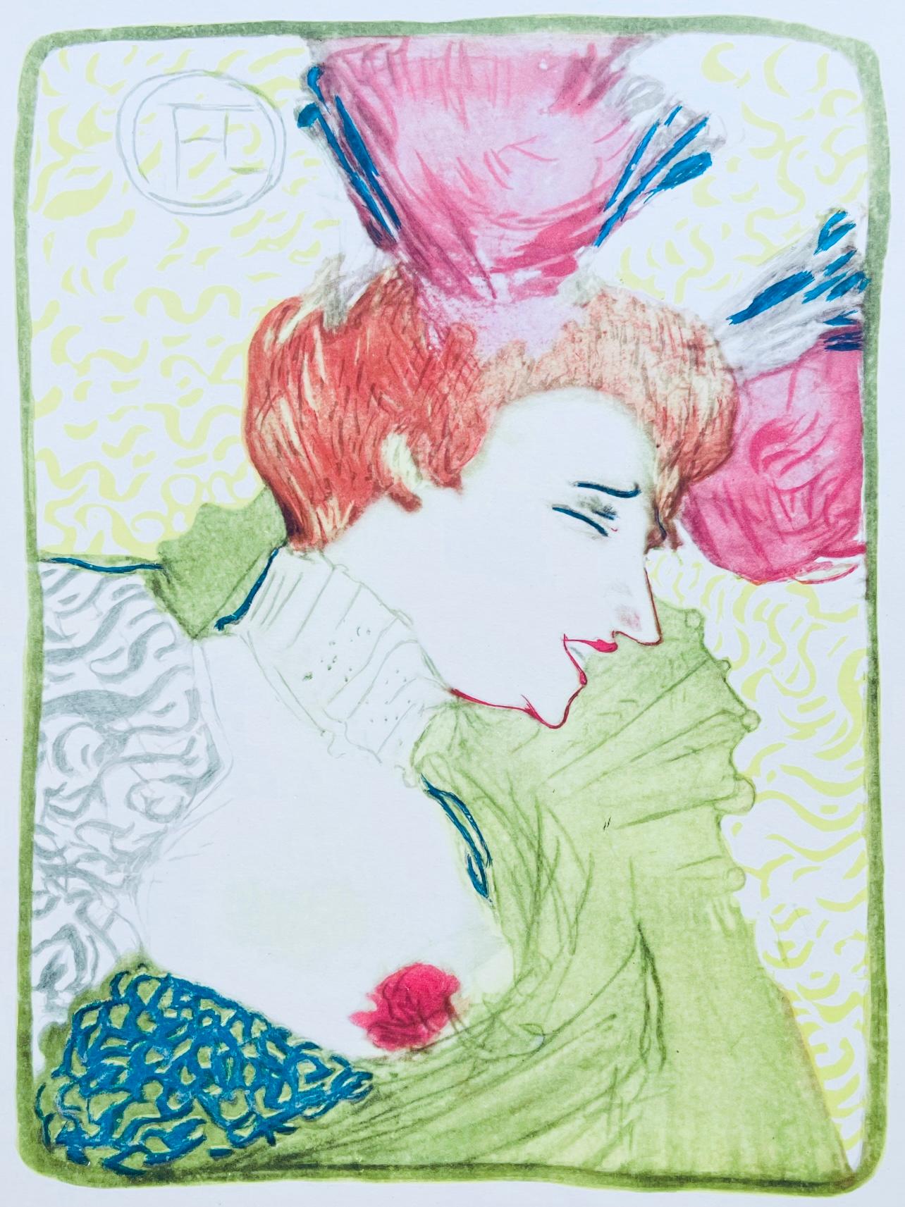 Henri de Toulouse-Lautrec Figurative Print - Toulouse-Lautrec, Composition, Femmes De Lautrec (after)
