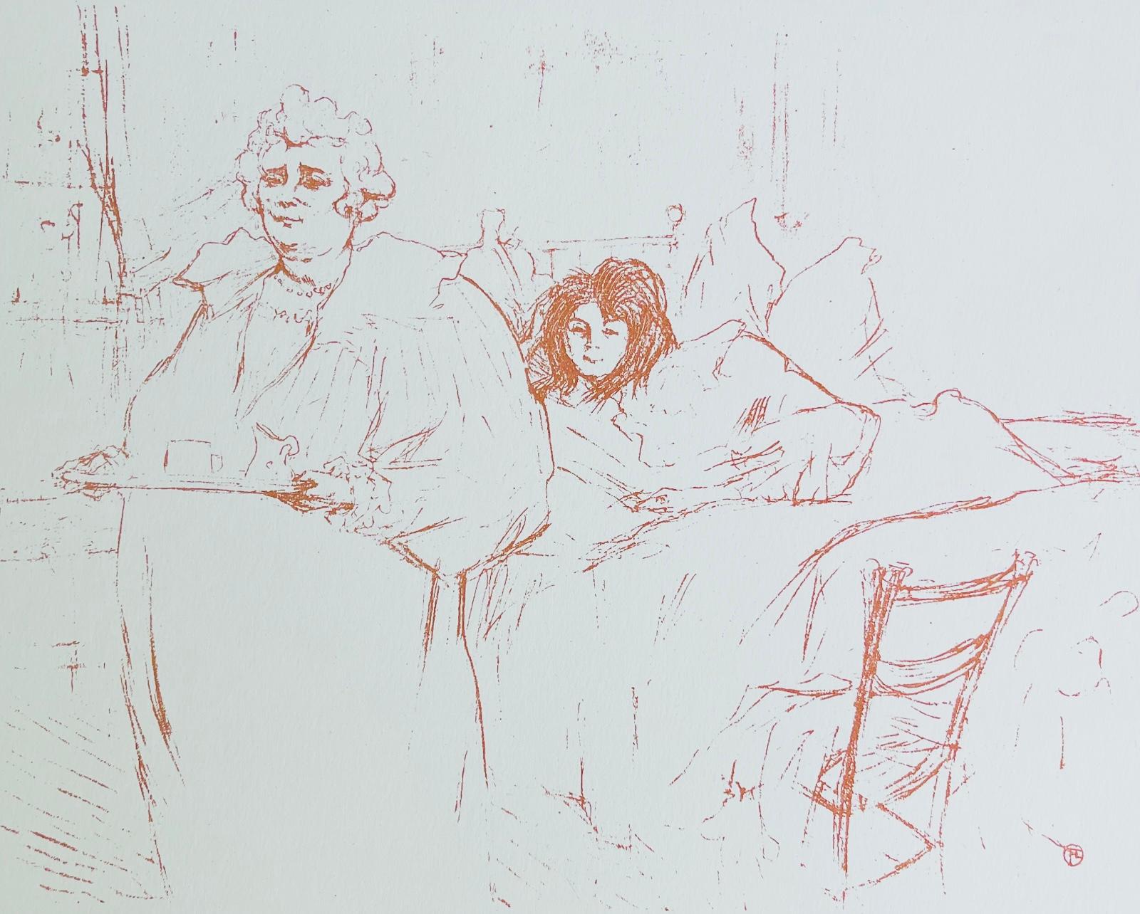 Henri de Toulouse-Lautrec Landscape Print - Toulouse-Lautrec, Composition, Femmes De Lautrec (after)