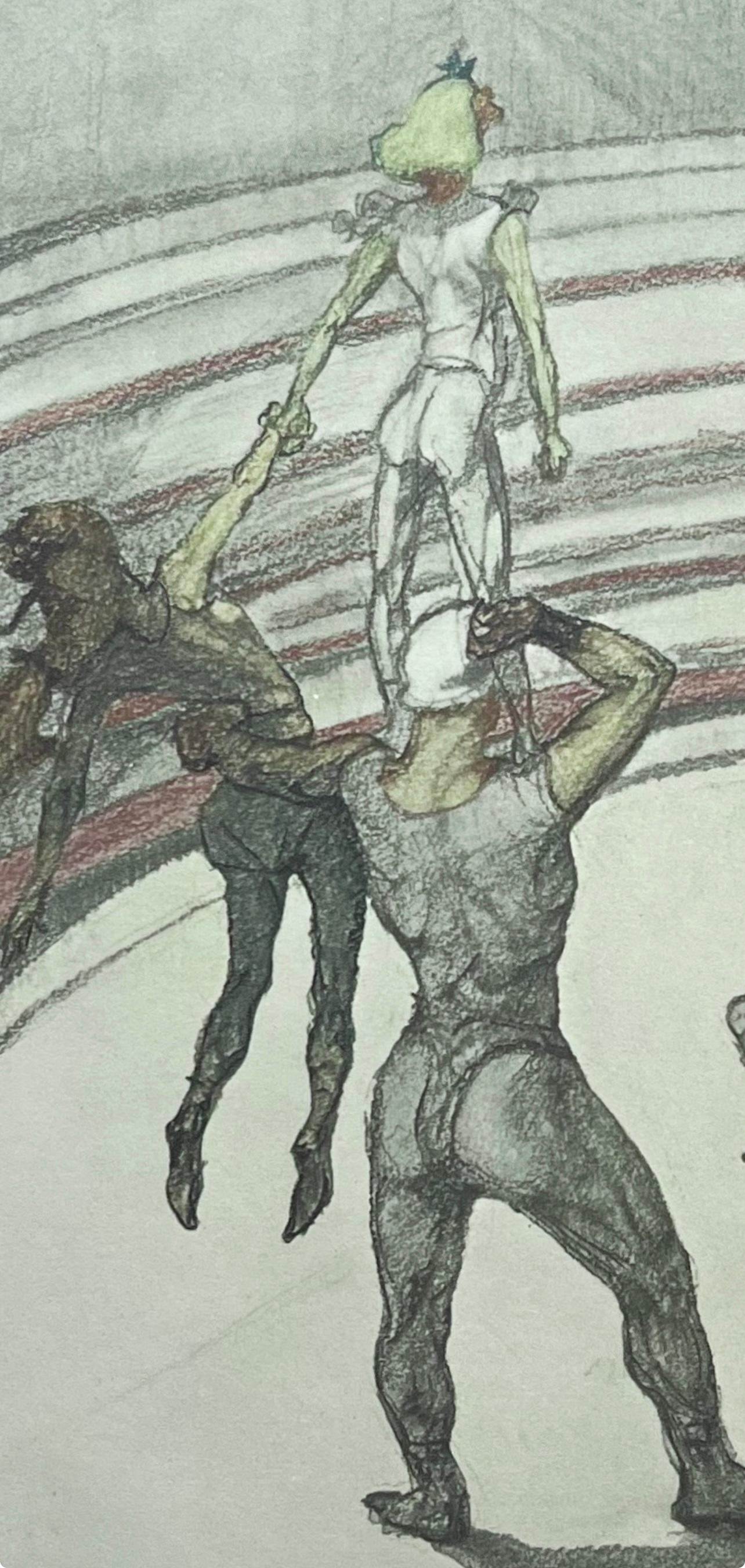 Toulouse-Lautrec, Composition, Henri de Toulouse-Lautrec, At the Circus (after) For Sale 1
