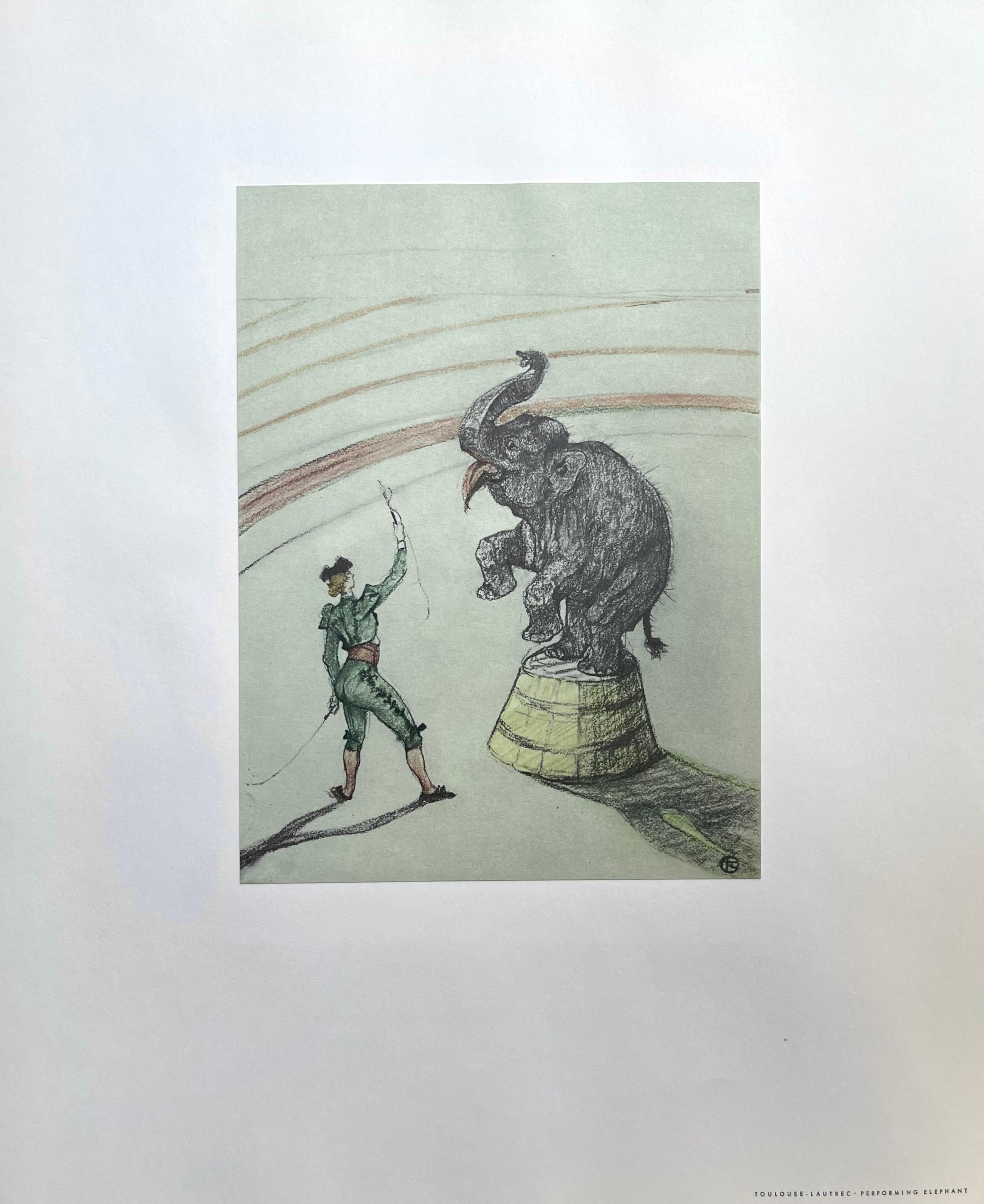 Toulouse-Lautrec, Composition, Henri de Toulouse-Lautrec, Au cirque (après) en vente 4