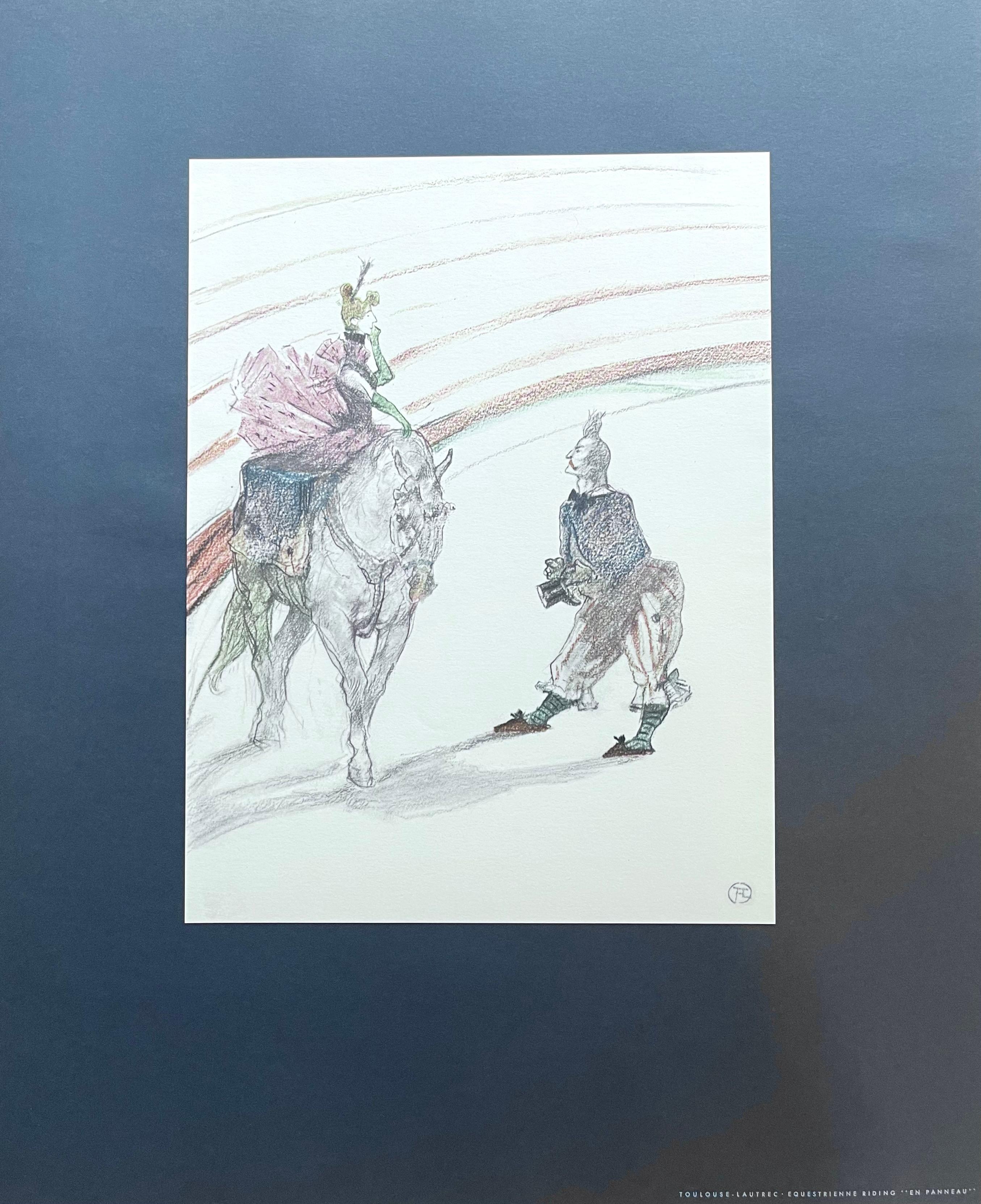 Toulouse-Lautrec, Composition, Henri de Toulouse-Lautrec, At the Circus (after) For Sale 4
