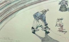 Vintage Toulouse-Lautrec, Composition, Henri de Toulouse-Lautrec, At the Circus (after)