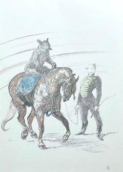 Vintage Toulouse-Lautrec, Composition, Henri de Toulouse-Lautrec, At the Circus (after)