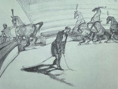 Vintage Toulouse-Lautrec, Composition, Henri de Toulouse-Lautrec, At the Circus (after)