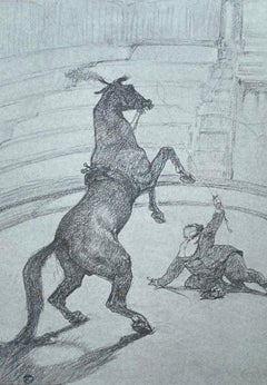 Vintage Toulouse-Lautrec, Composition, Henri de Toulouse-Lautrec, At the Circus (after)