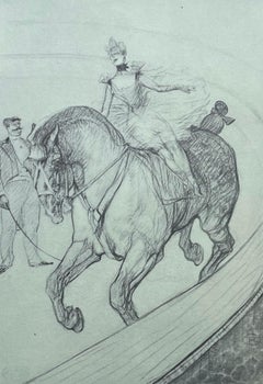 Vintage Toulouse-Lautrec, Composition, Henri de Toulouse-Lautrec, At the Circus (after)