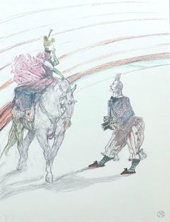 Vintage Toulouse-Lautrec, Composition, Henri de Toulouse-Lautrec, At the Circus (after)