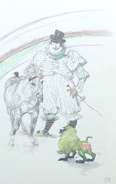 Vintage Toulouse-Lautrec, Composition, Henri de Toulouse-Lautrec, At the Circus (after)