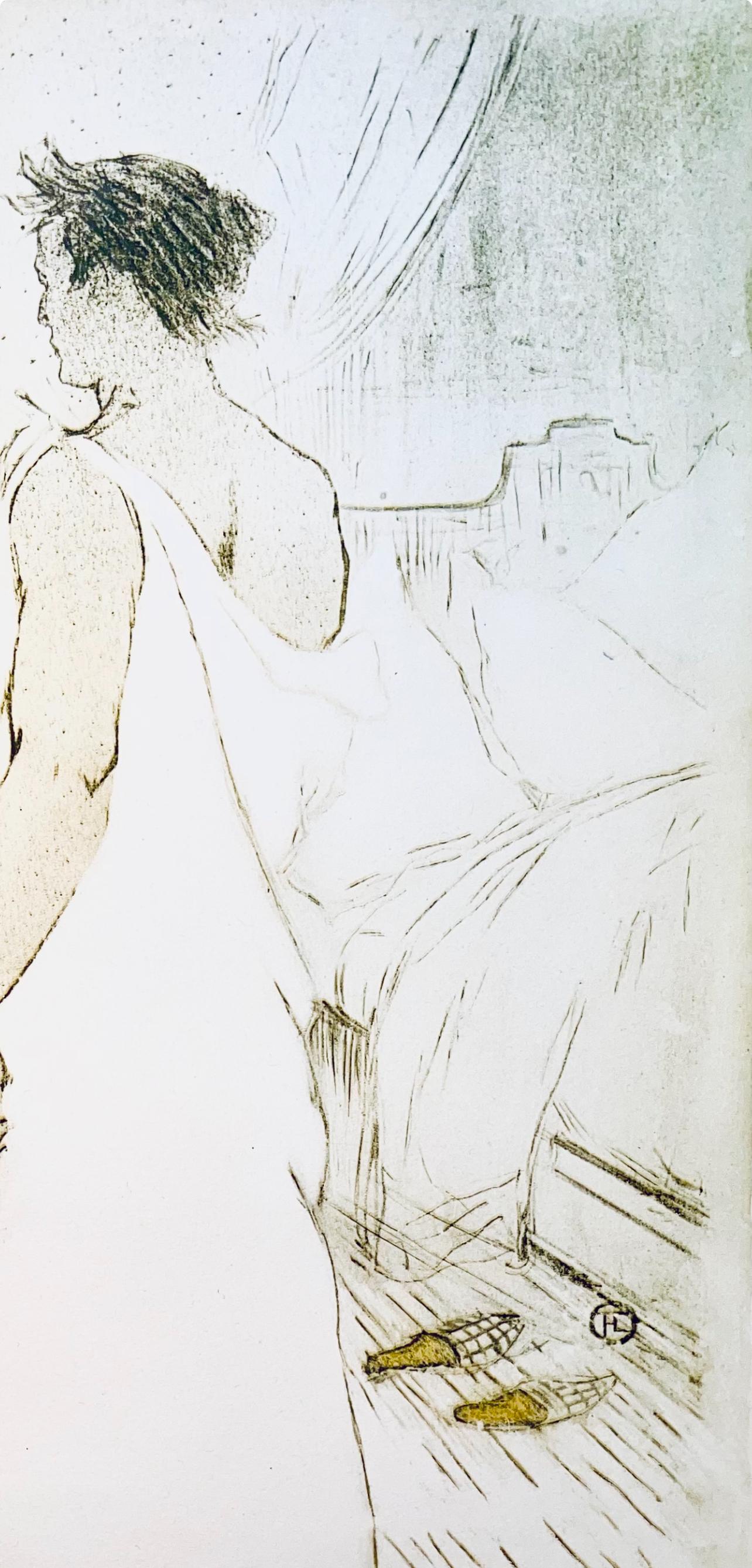 Toulouse-Lautrec, Composition, Images de Lautrec (after) - Gray Figurative Print by Henri de Toulouse-Lautrec