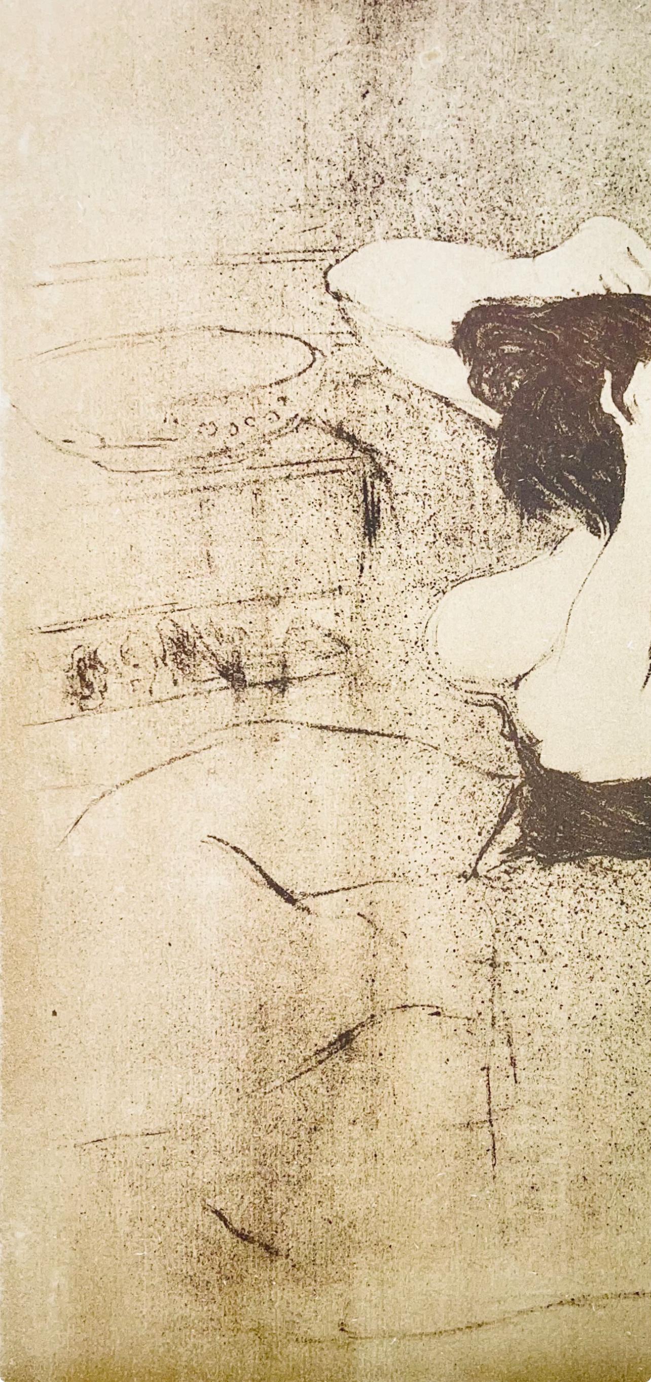 Toulouse-Lautrec, Composition, Images de Lautrec (after) - Beige Landscape Print by Henri de Toulouse-Lautrec
